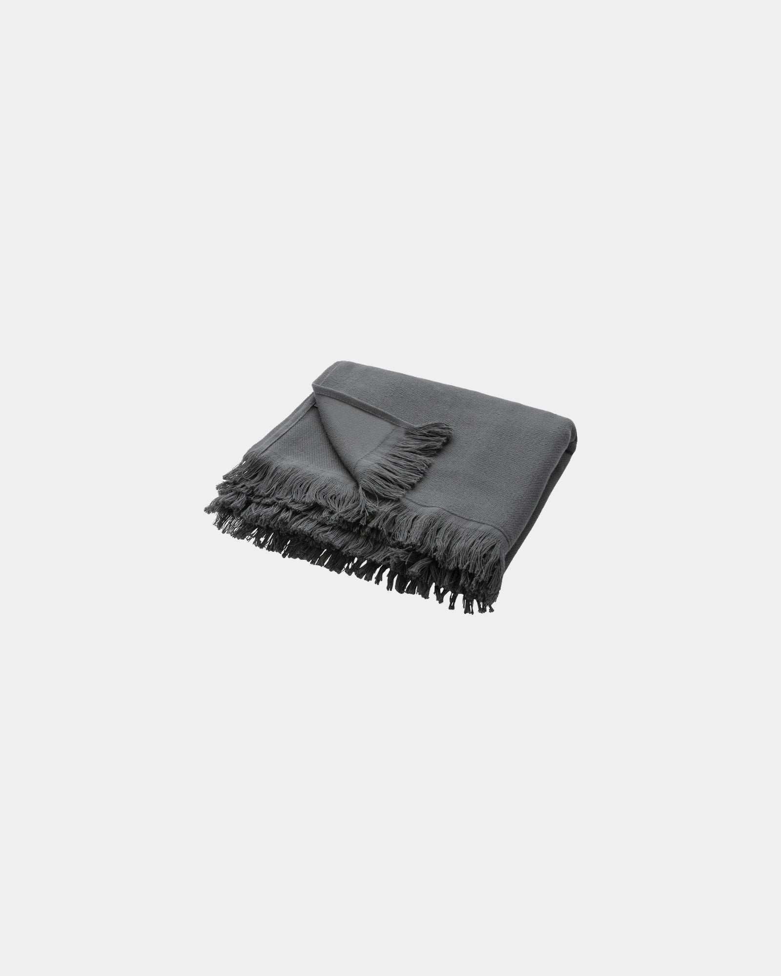 Custom recycled cotton bath towel Ukiyo 100x180cm - Anthracite