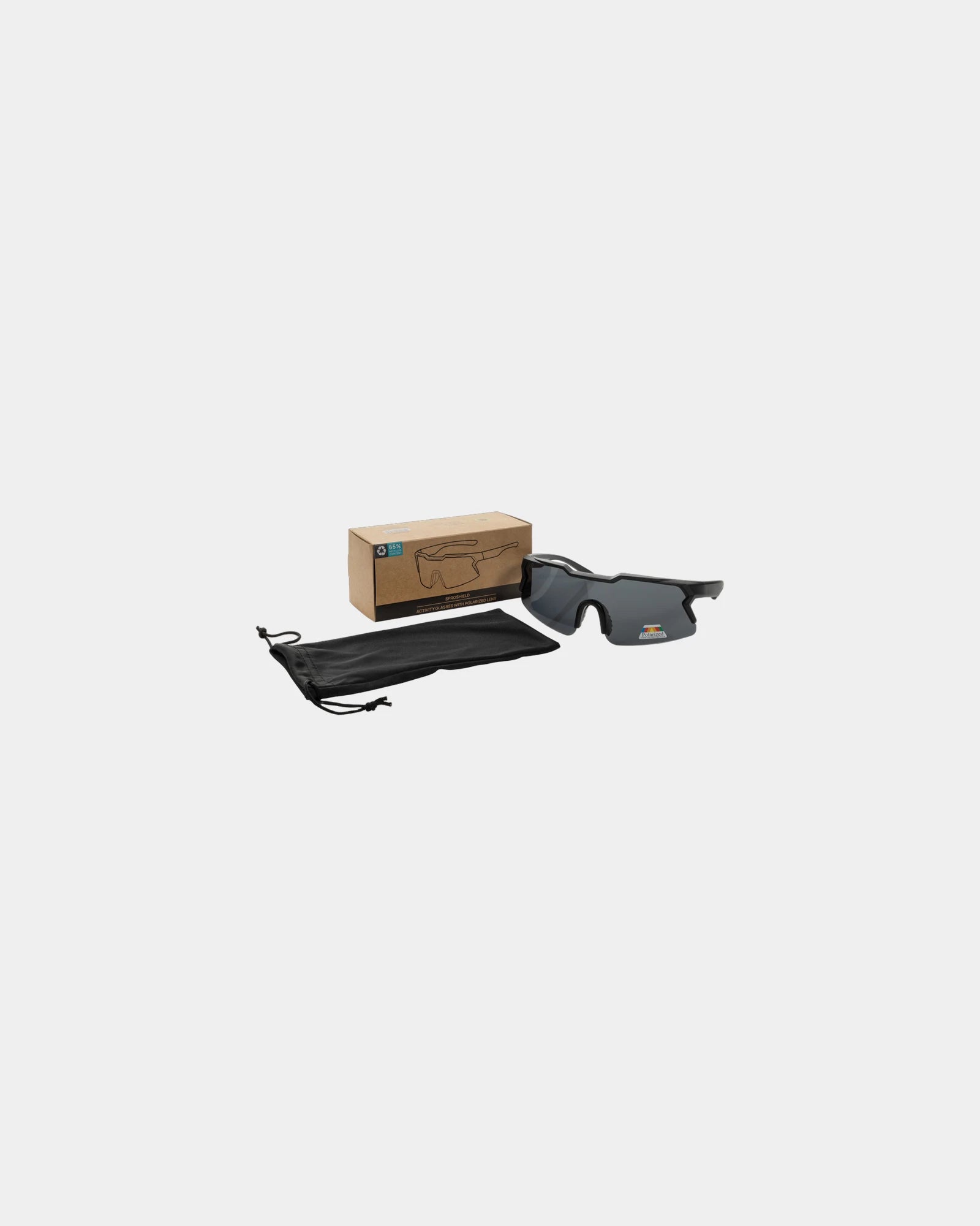 Promotional recycled plastic sunglasses SproShield - 3