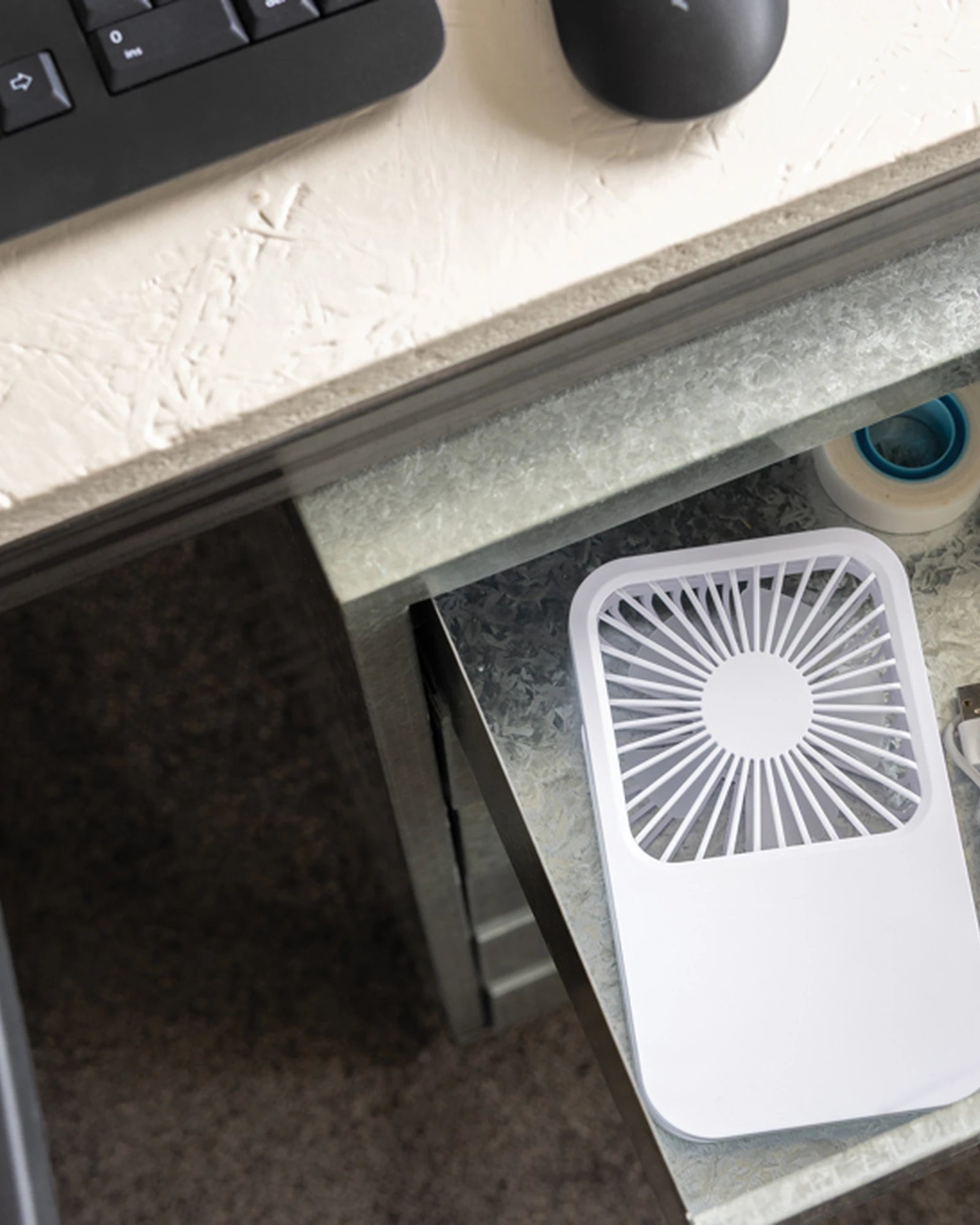 Promotional recycled ABS desk fan - 12