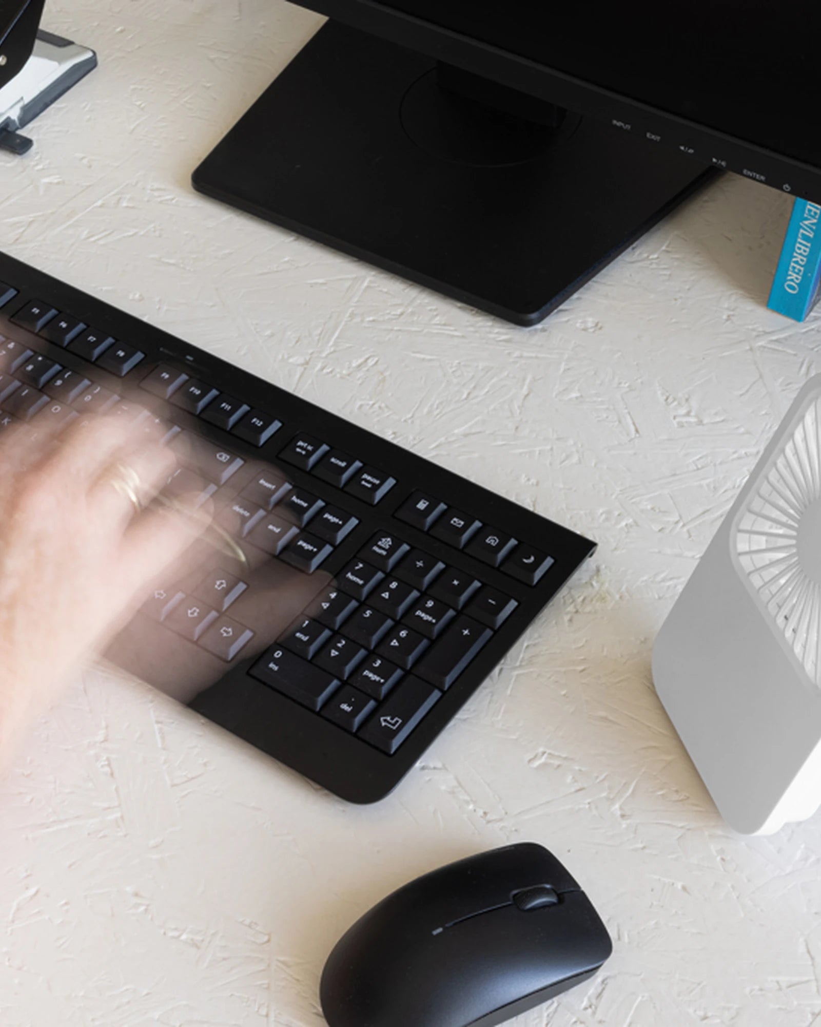 Promotional recycled ABS desk fan - 10