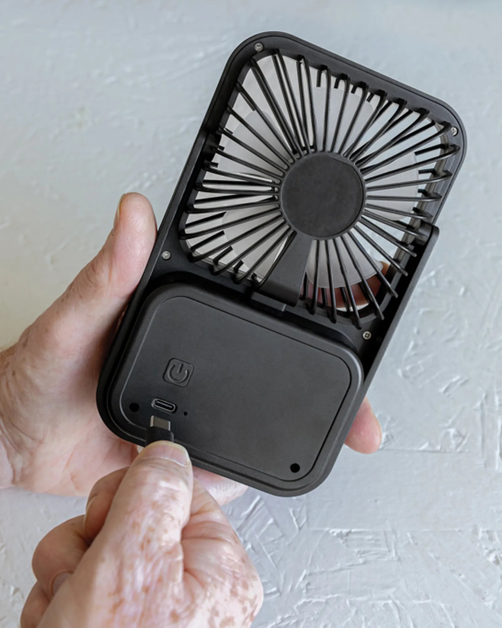 Promotional recycled ABS desk fan - 5