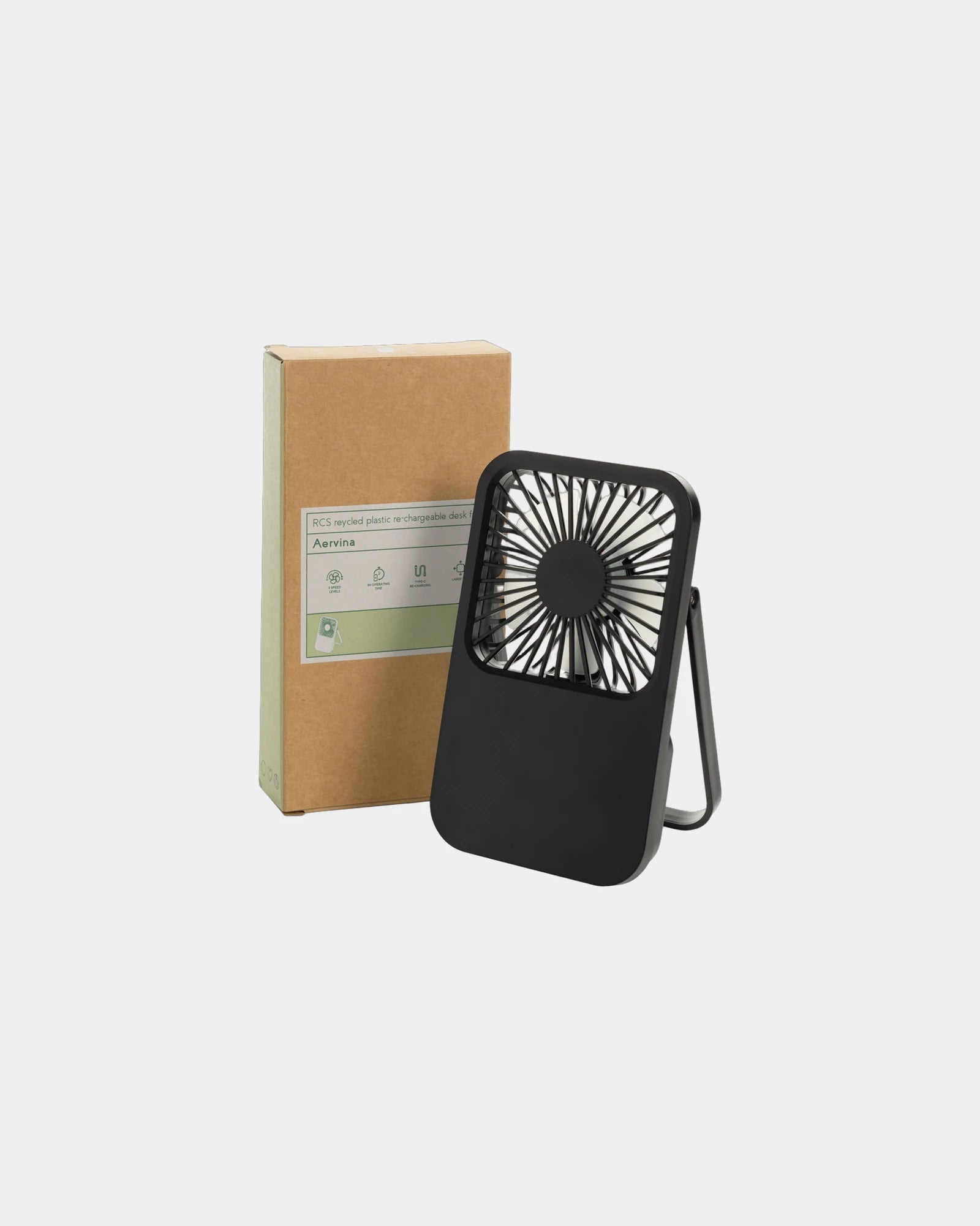 Promotional recycled ABS desk fan - 2