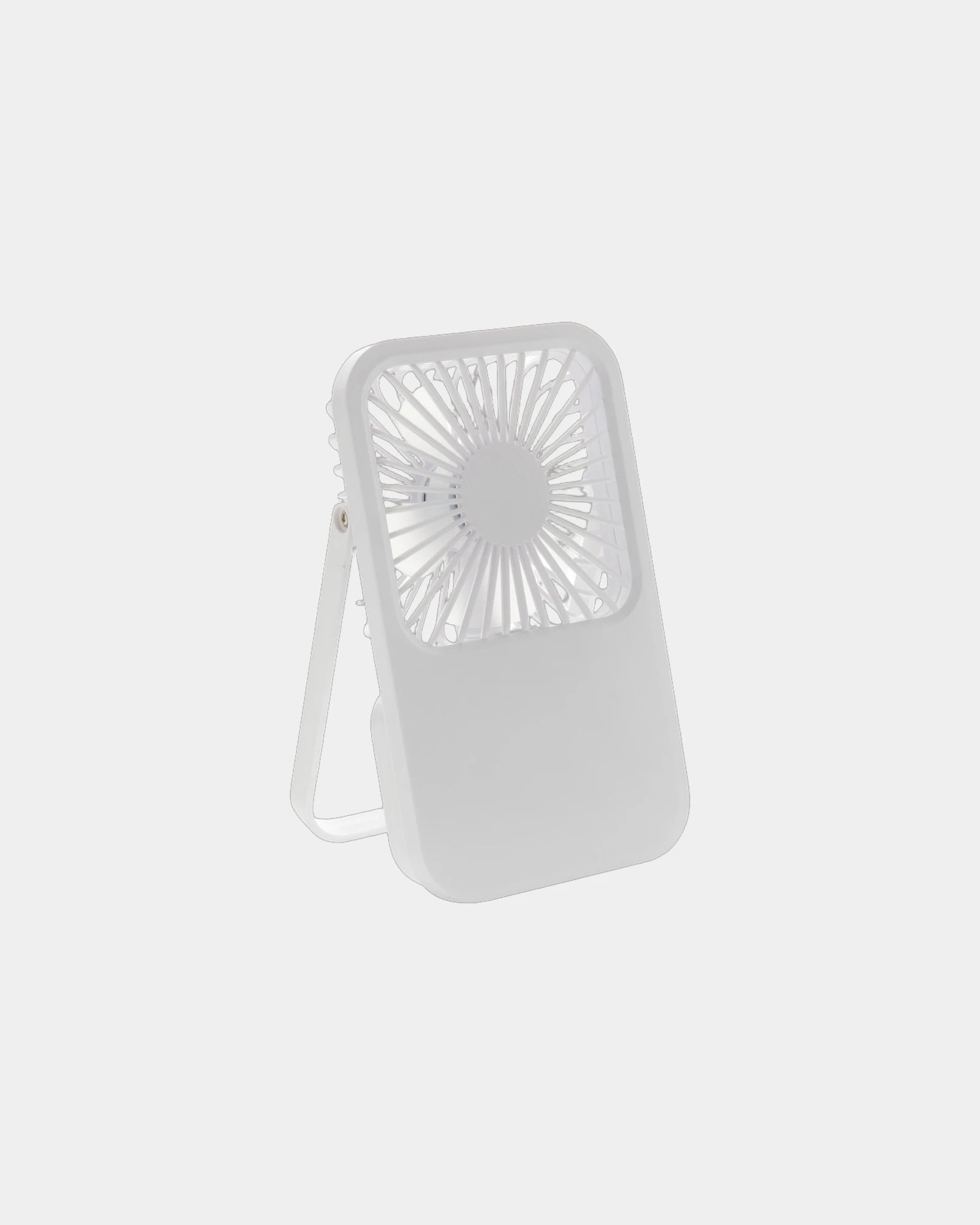 Promotional recycled ABS desk fan - White