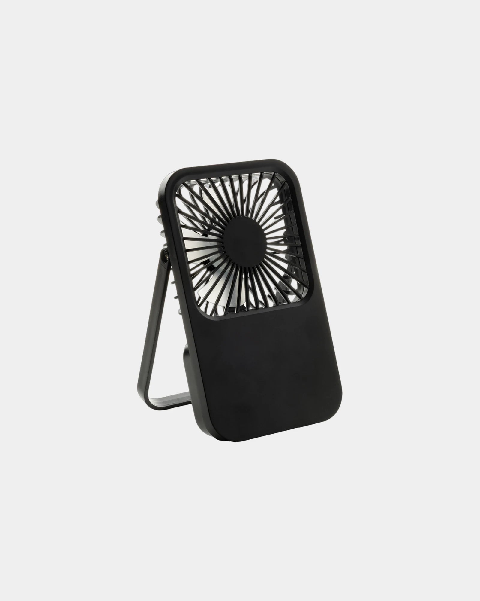 Promotional recycled ABS desk fan - Black