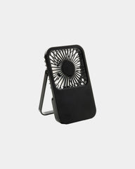 Promotional recycled ABS desk fan - Black
