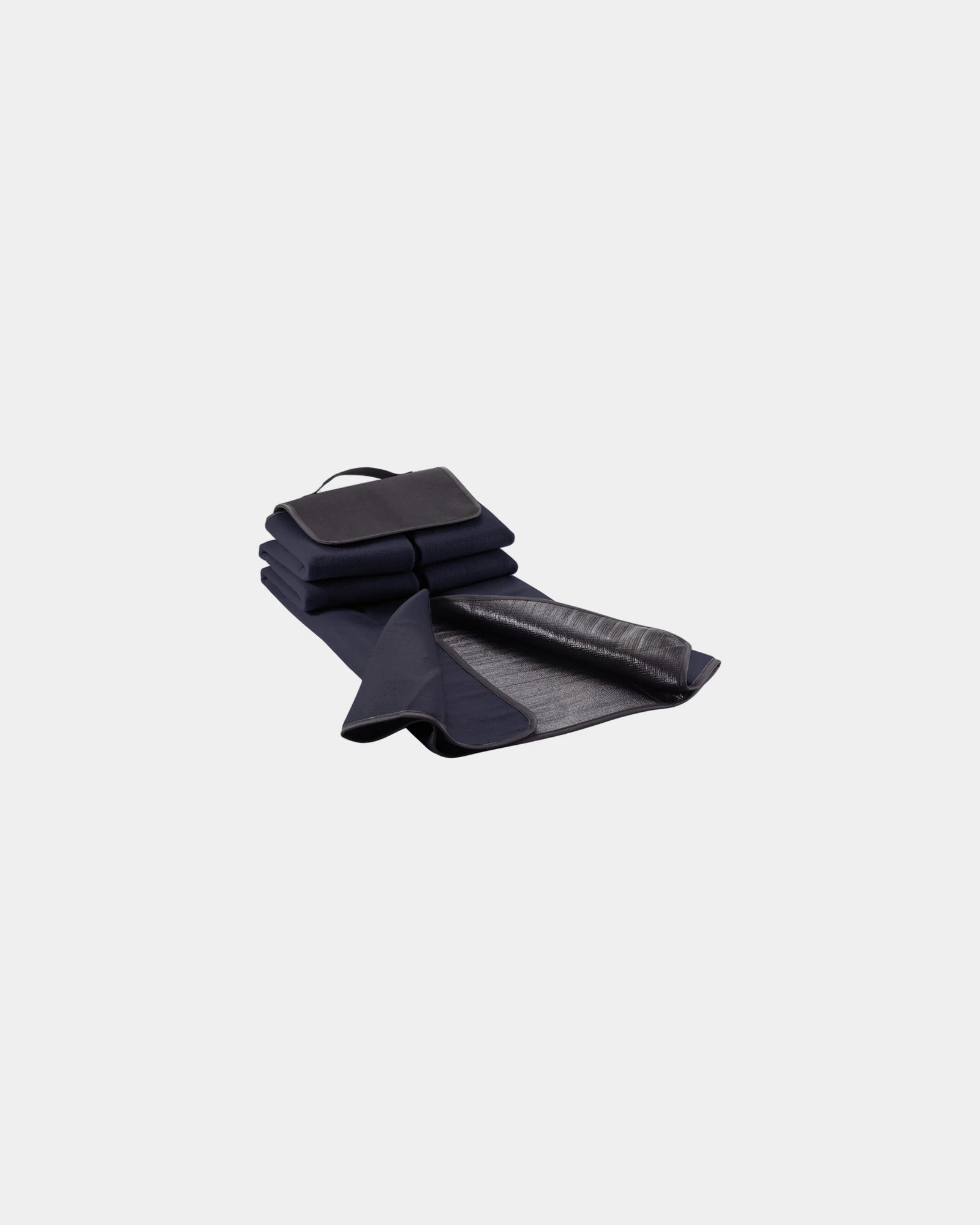 Promotional polyester picnic blanket - Navy