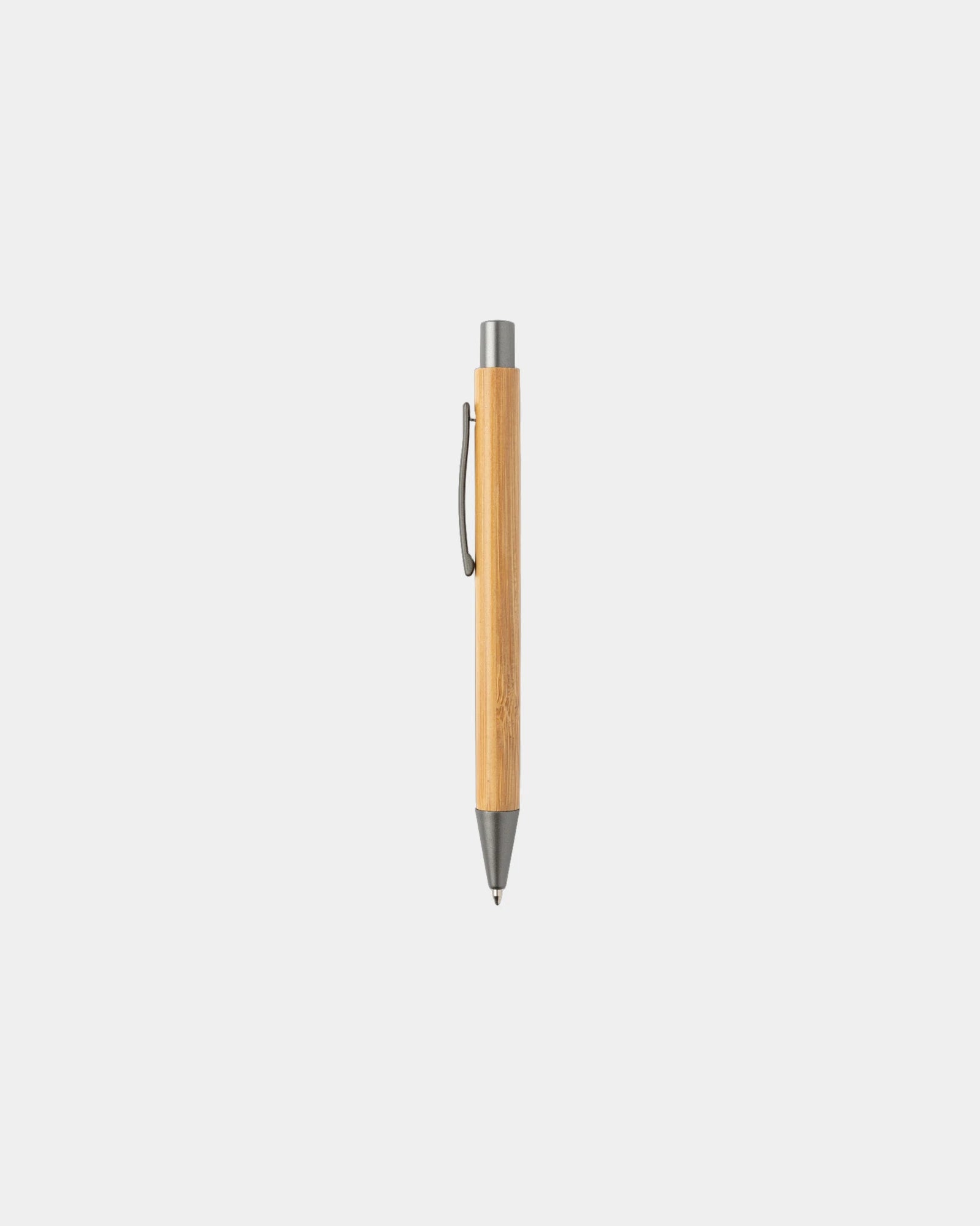 Promotional bamboo pen with metal details - 1