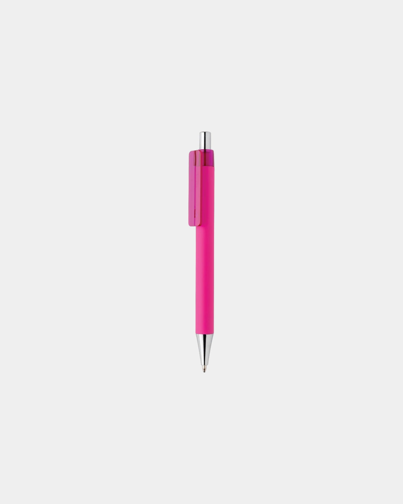 Promotional recycled ABS pen with rubber finish - Pink