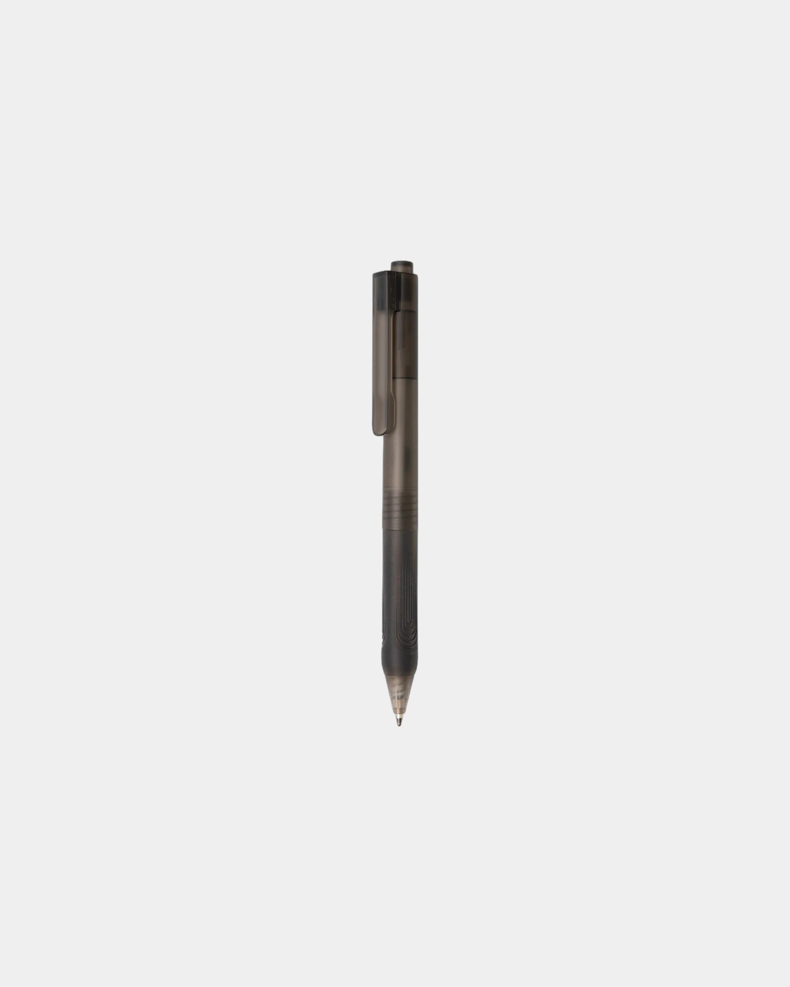 Promotional plastic pen with silicone grip - Black