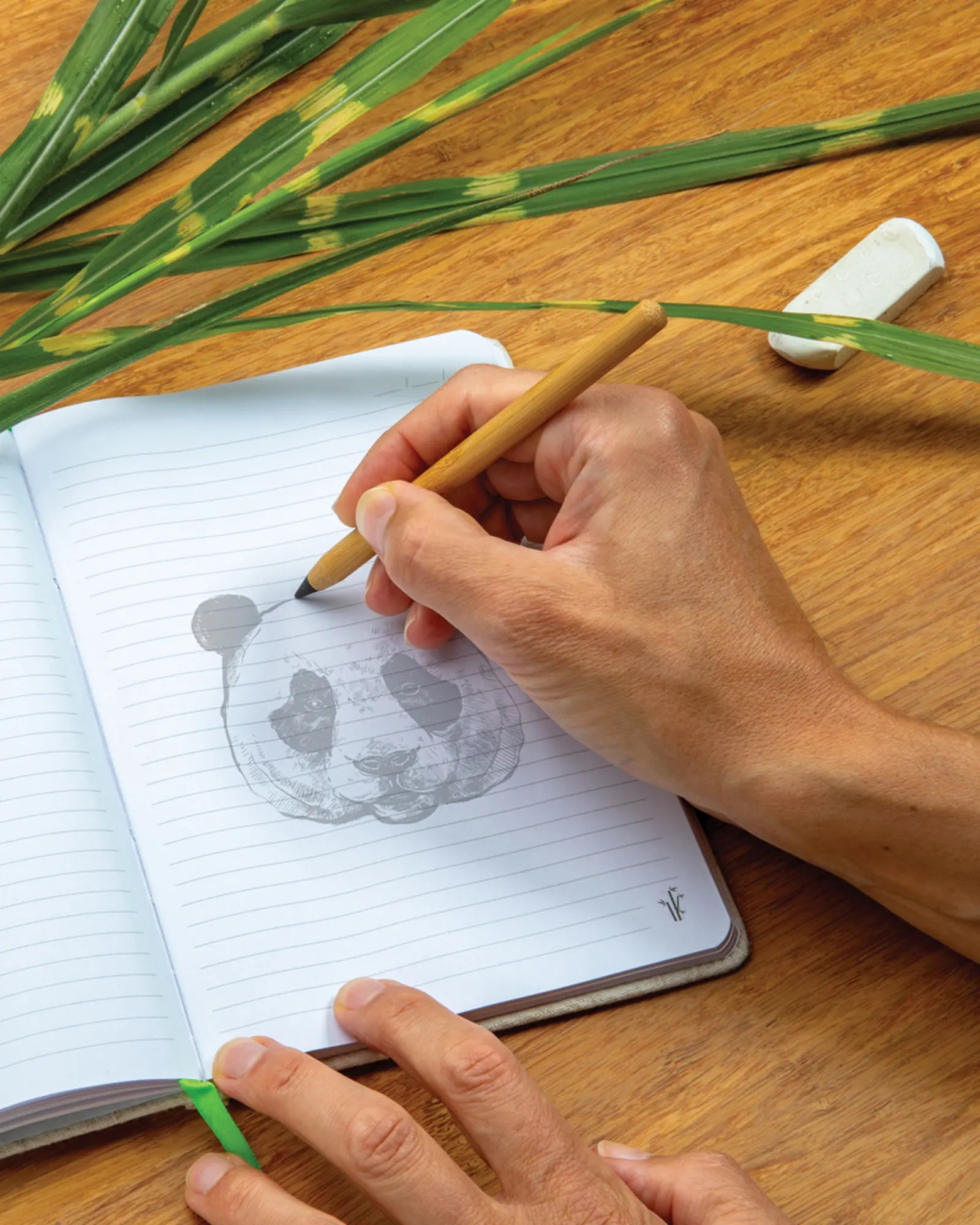 Promotional bamboo pencil with graphite tip - 3