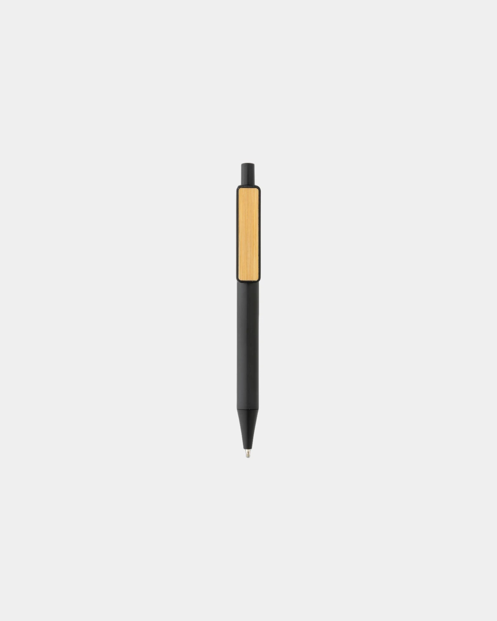 Promotional recycled ABS pen with bamboo clip - 1