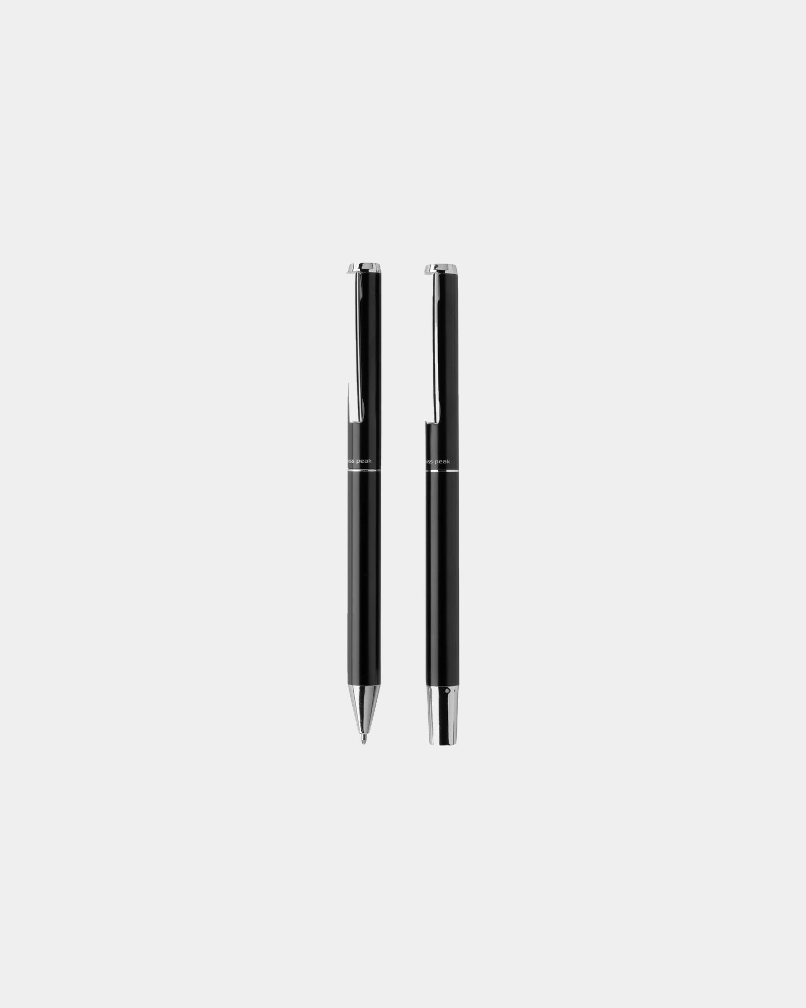 Promotional recycled aluminum pen set Swiss Peak Cedar - Black