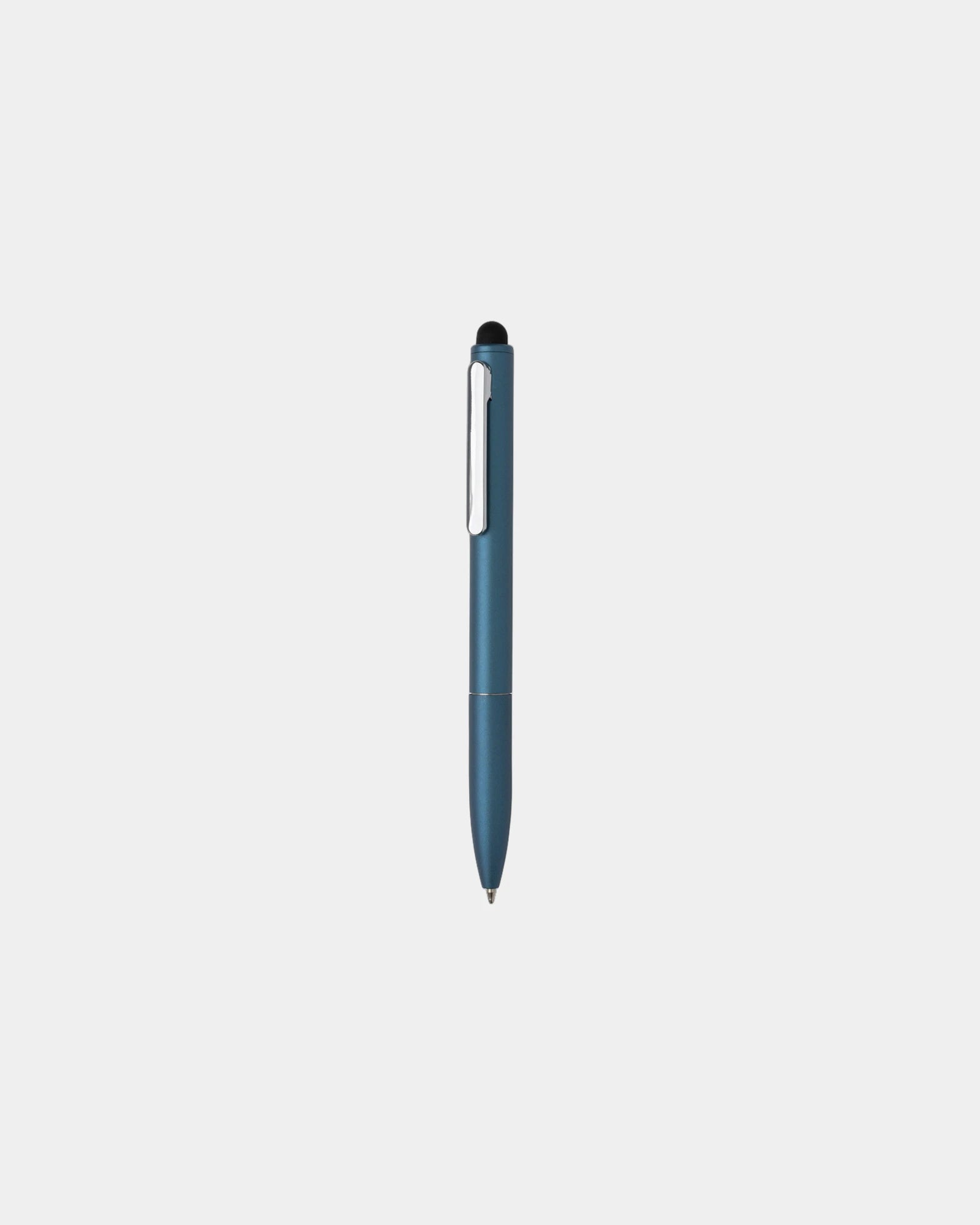 Promotional recycled aluminum pen with stylus Kymi - Royal Blue
