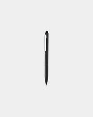 Promotional recycled aluminum pen with stylus Kymi - Black