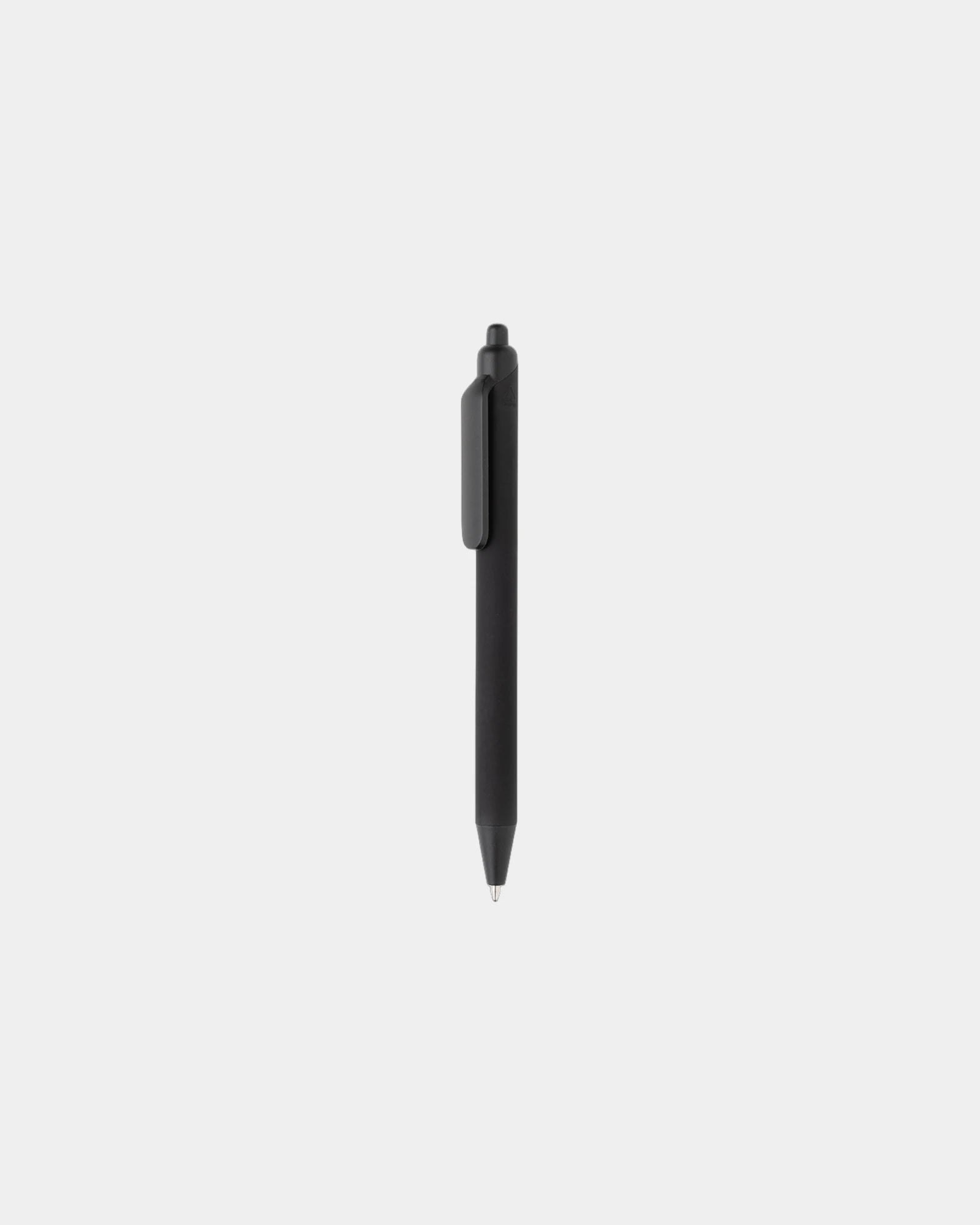 Promotional recycled ABS pen with silicone grip - Black