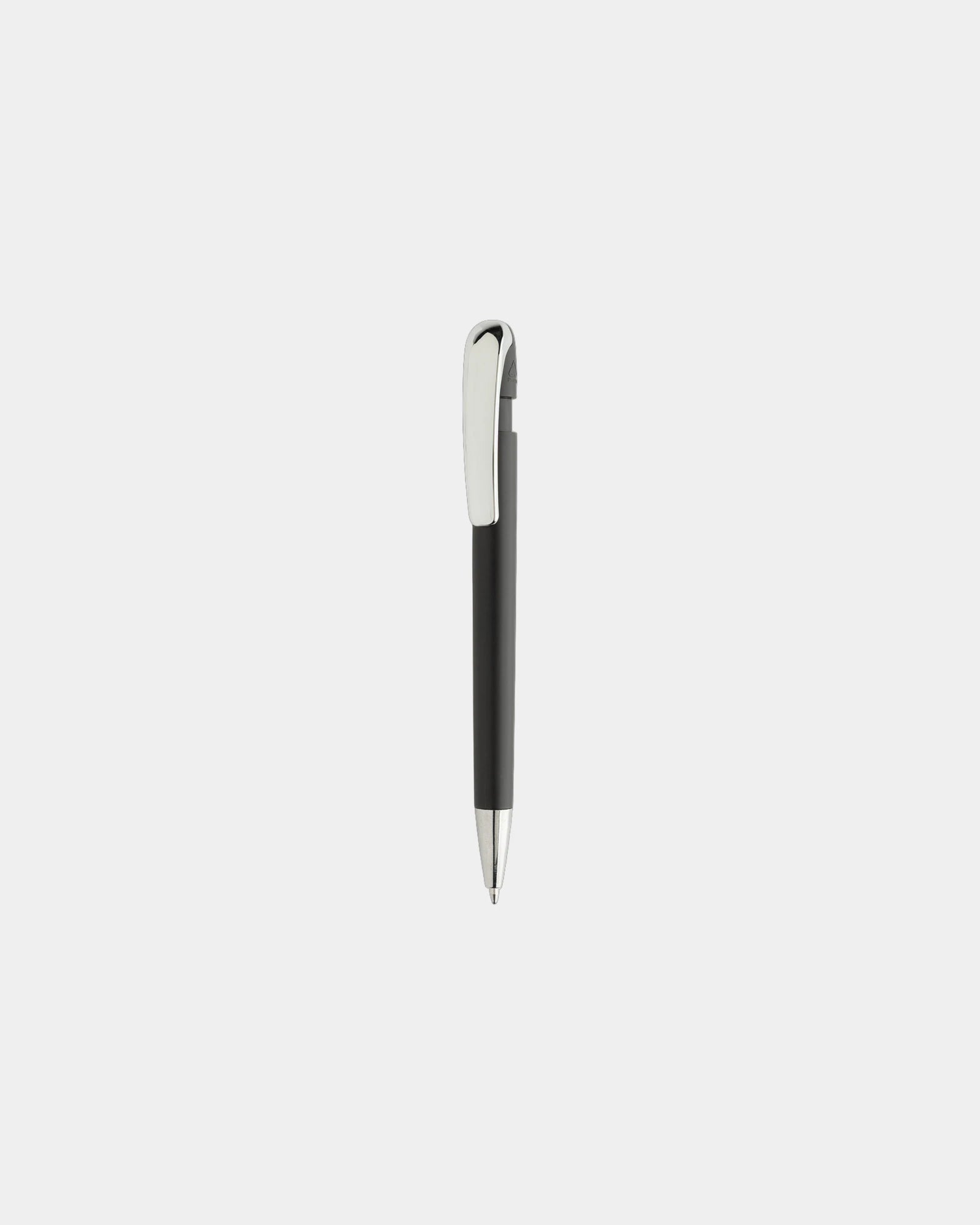 Promotional recycled ABS pen with metal clip - Black