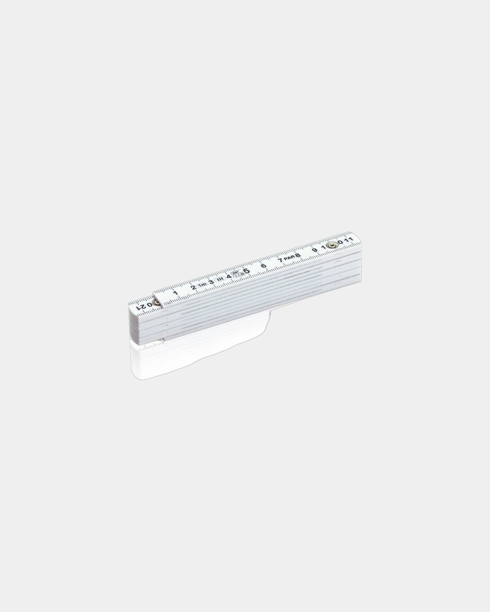 Promotional fiberglass folding meter 1m - White