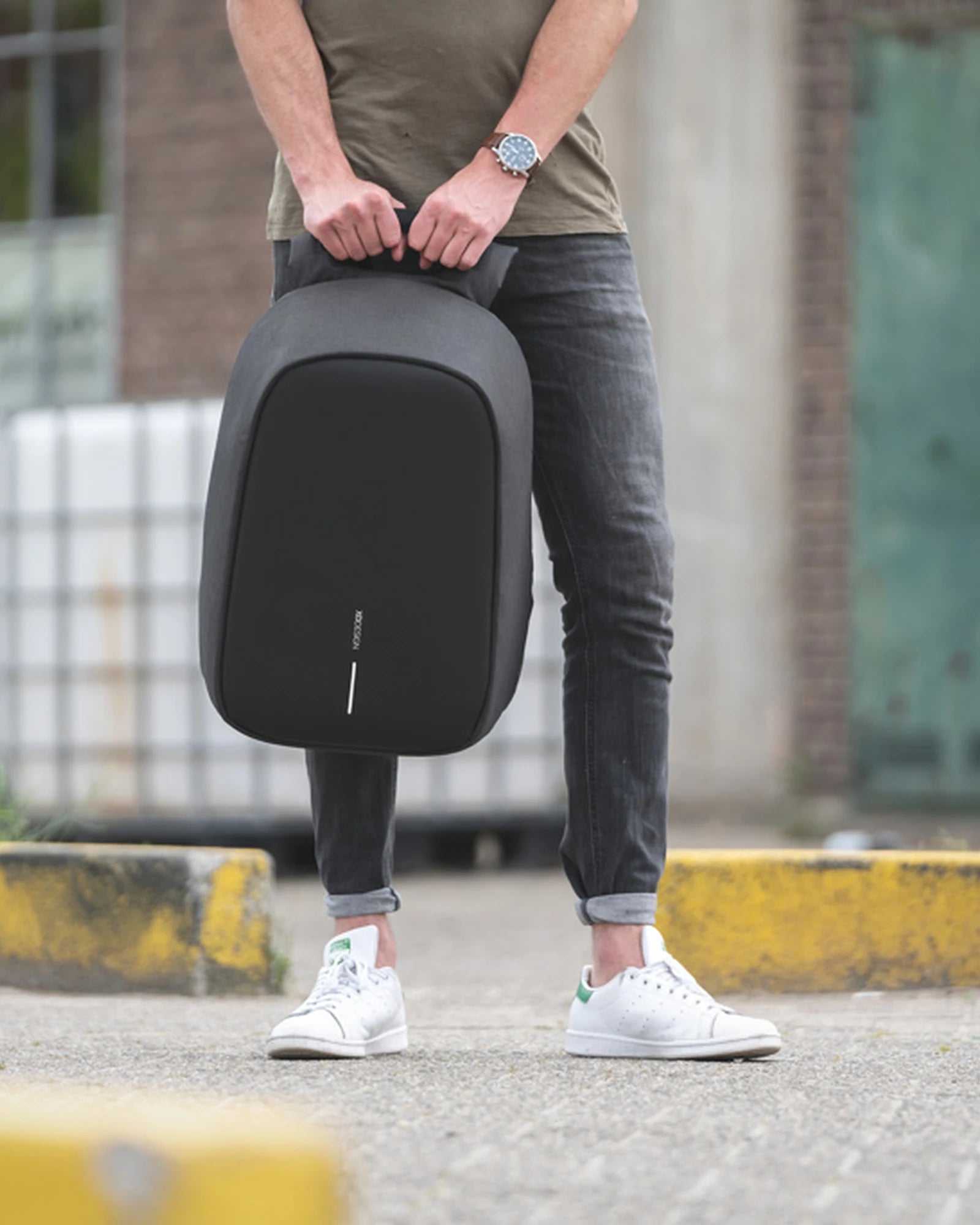 Custom anti-theft rPET backpack Bobby Hero - 9