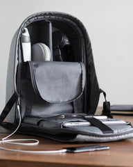 Custom anti-theft rPET backpack Bobby Hero - 19