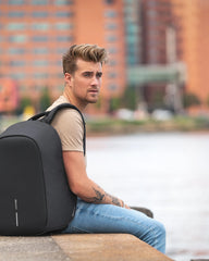 Custom anti-theft rPET backpack Bobby Hero - 8