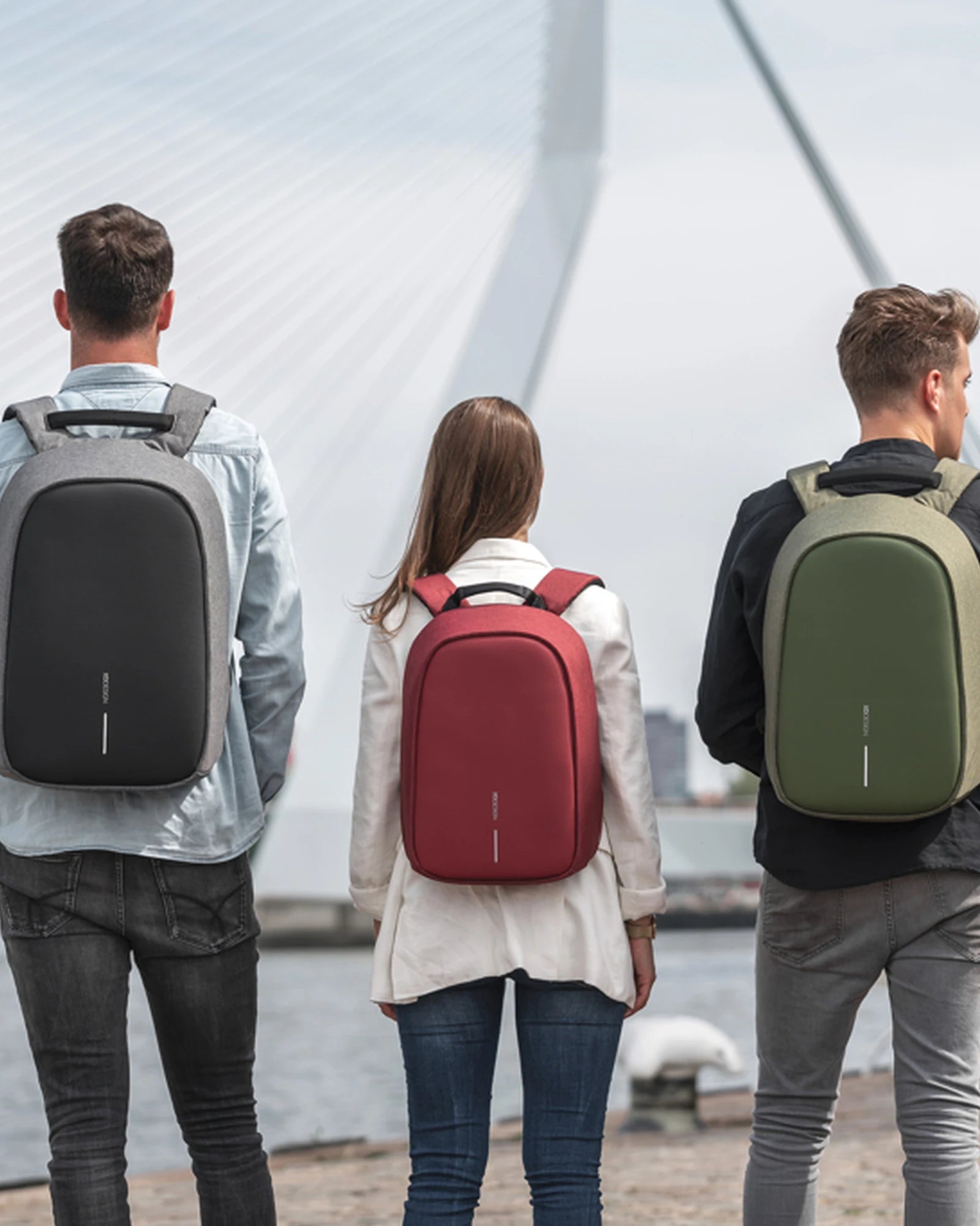 Custom anti-theft rPET backpack Bobby Hero - 49