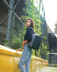 Custom anti-theft rPET backpack Bobby Hero Small - 19