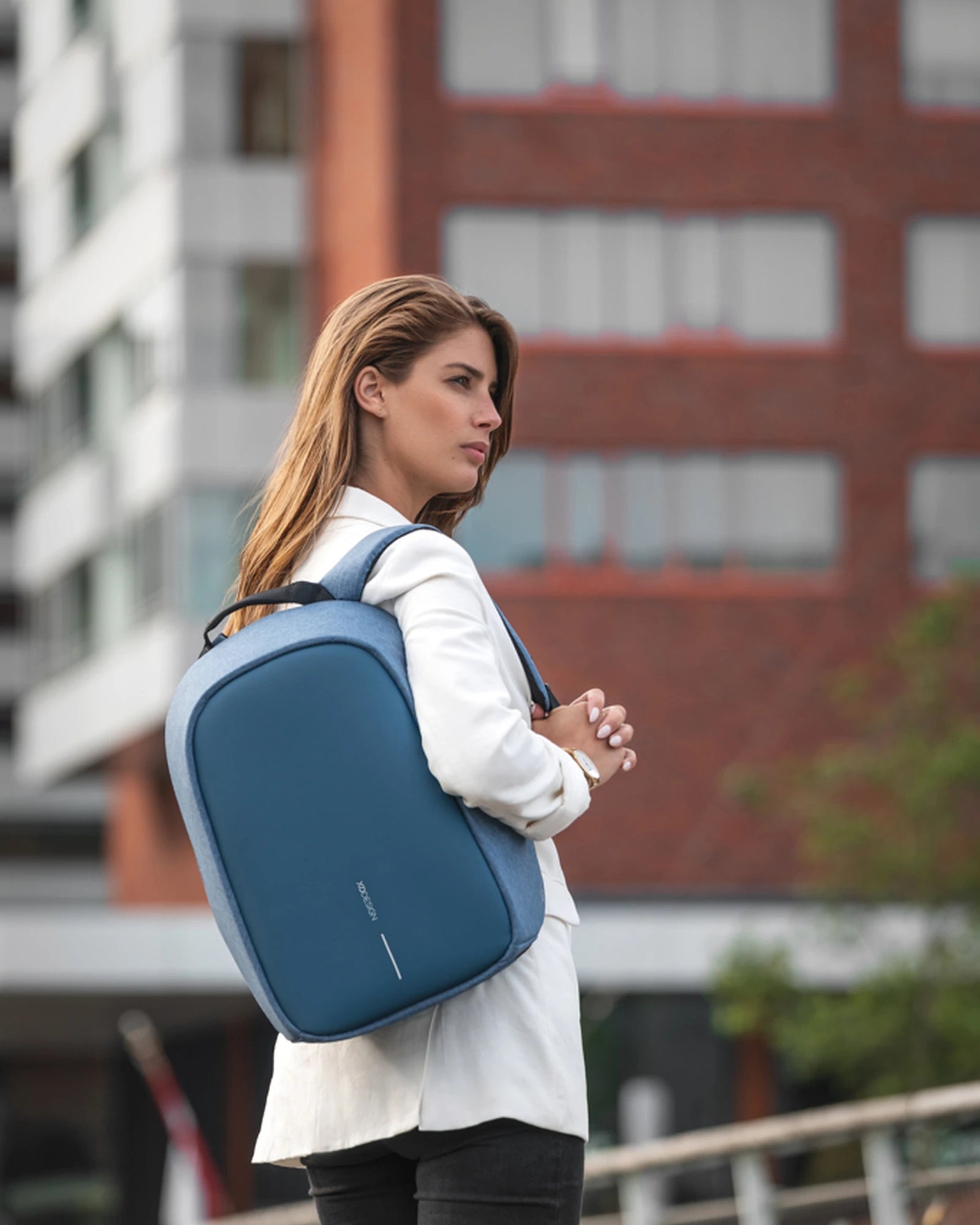 Custom anti-theft rPET backpack Bobby Hero Small - 56