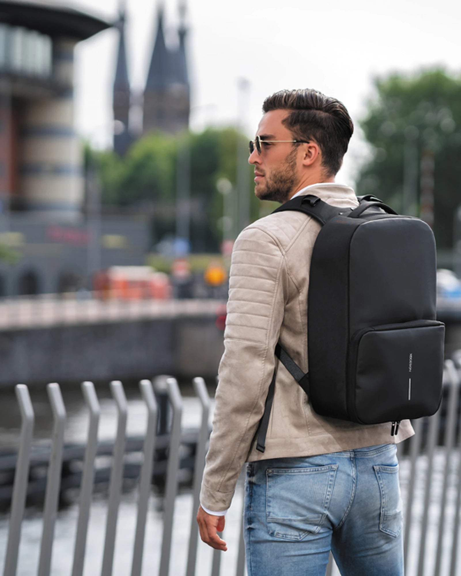 Custom rPET anti-theft backpack Flex - 9