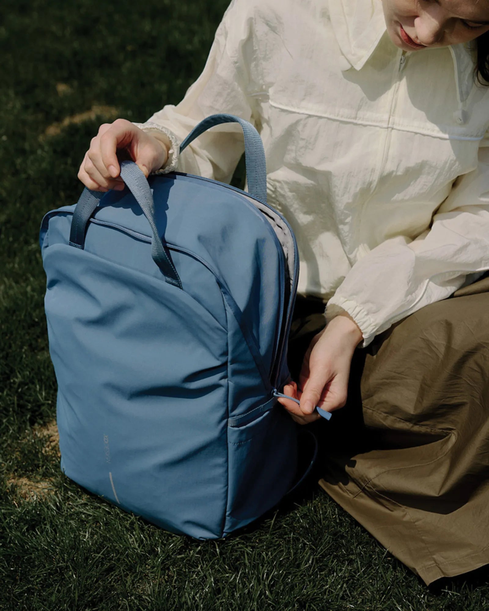 Promotional recycled nylon anti-theft backpack - 19