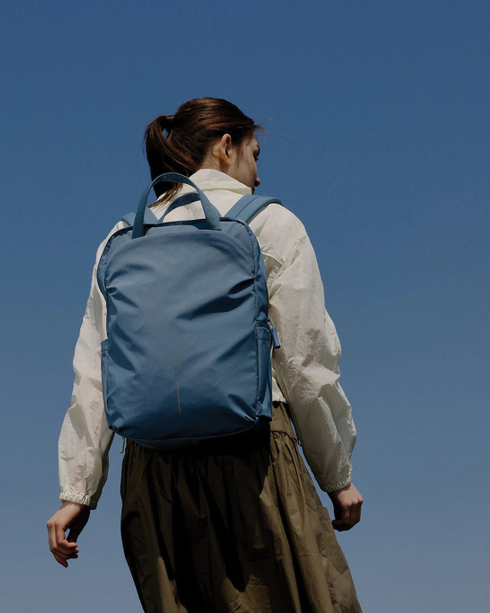 Promotional recycled nylon anti-theft backpack - 18