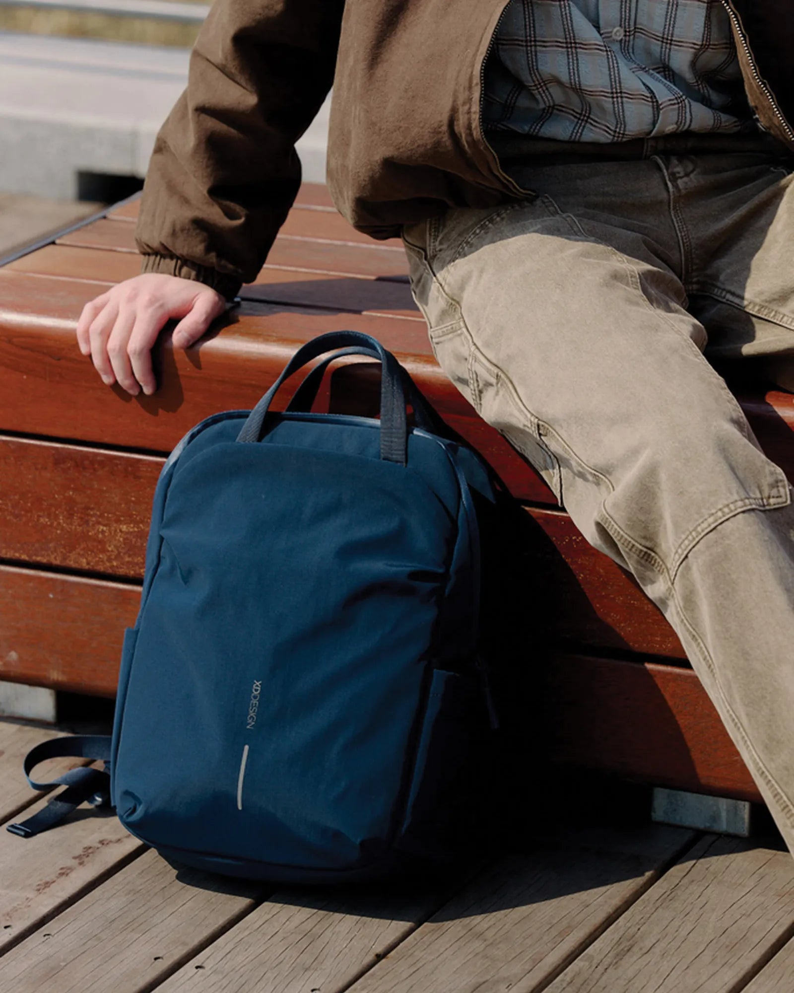 Promotional recycled nylon anti-theft backpack - 40