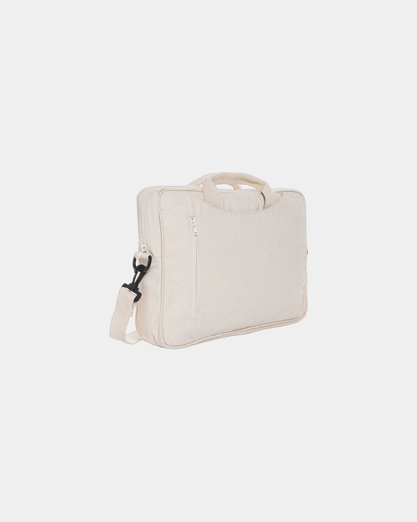 Promotional recycled cotton laptop bag 15.4" - Off-White