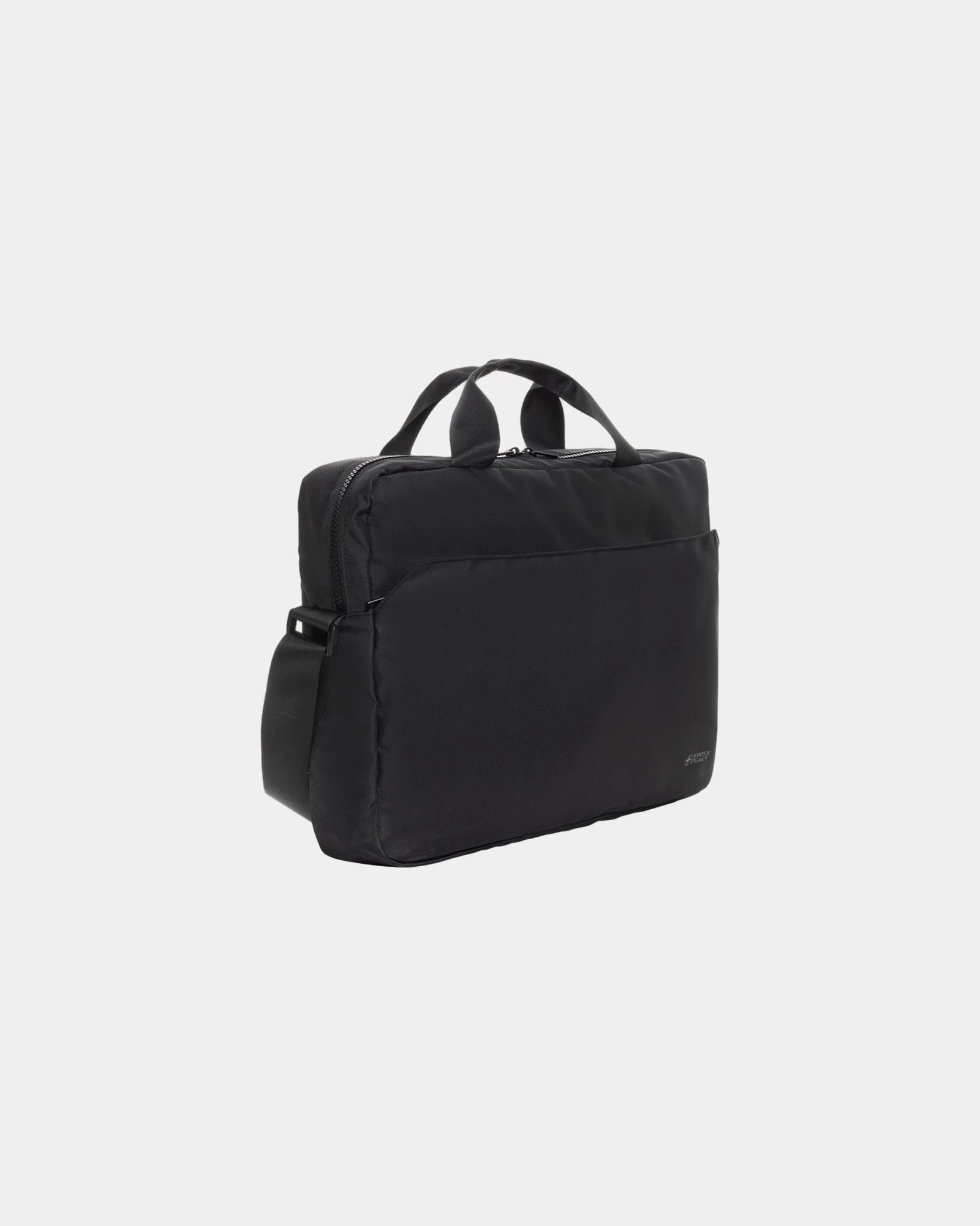 Custom rPET laptop bag Swiss Peak Essential 15.6" - Black