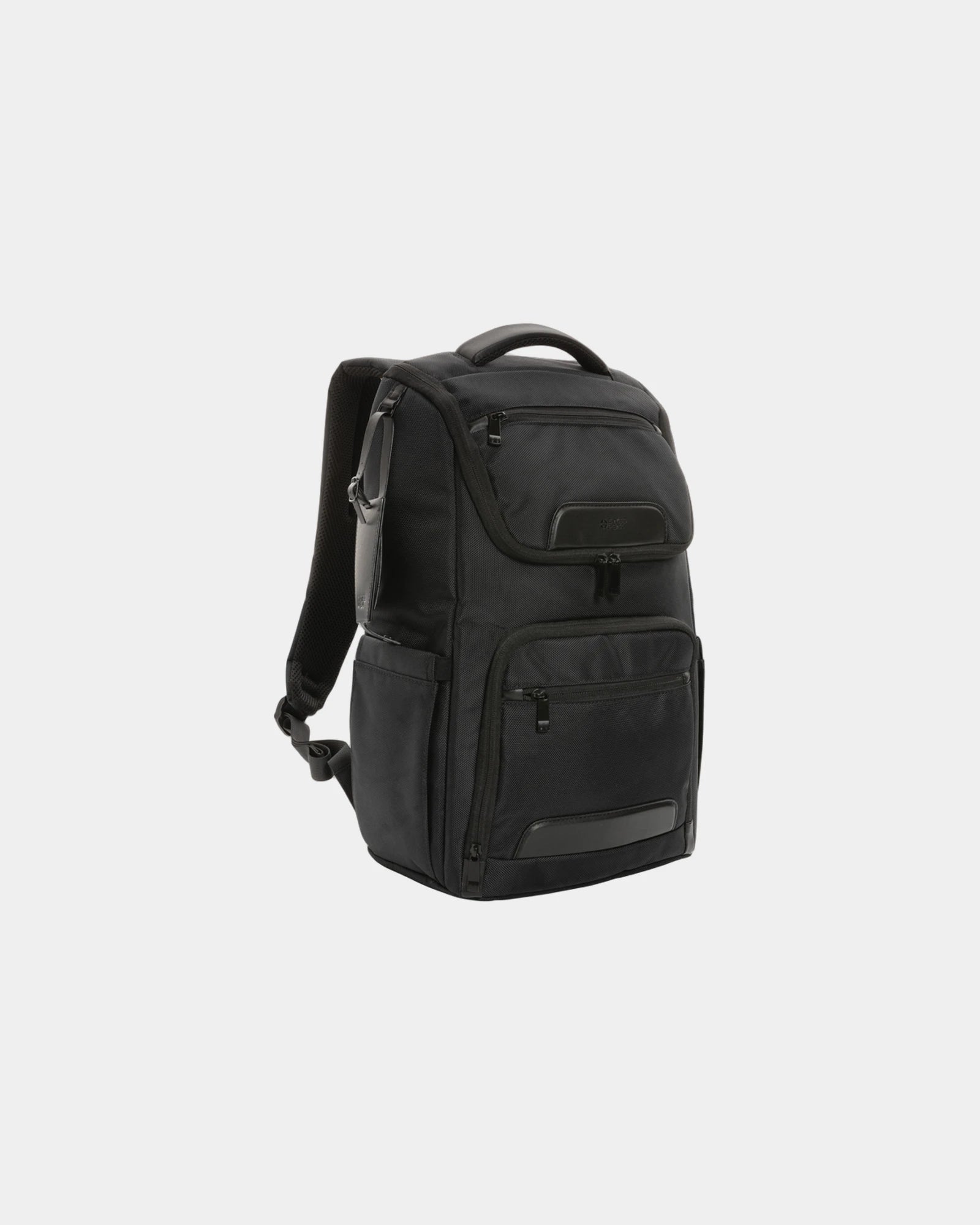 Custom rPET Voyager laptop backpack - Black