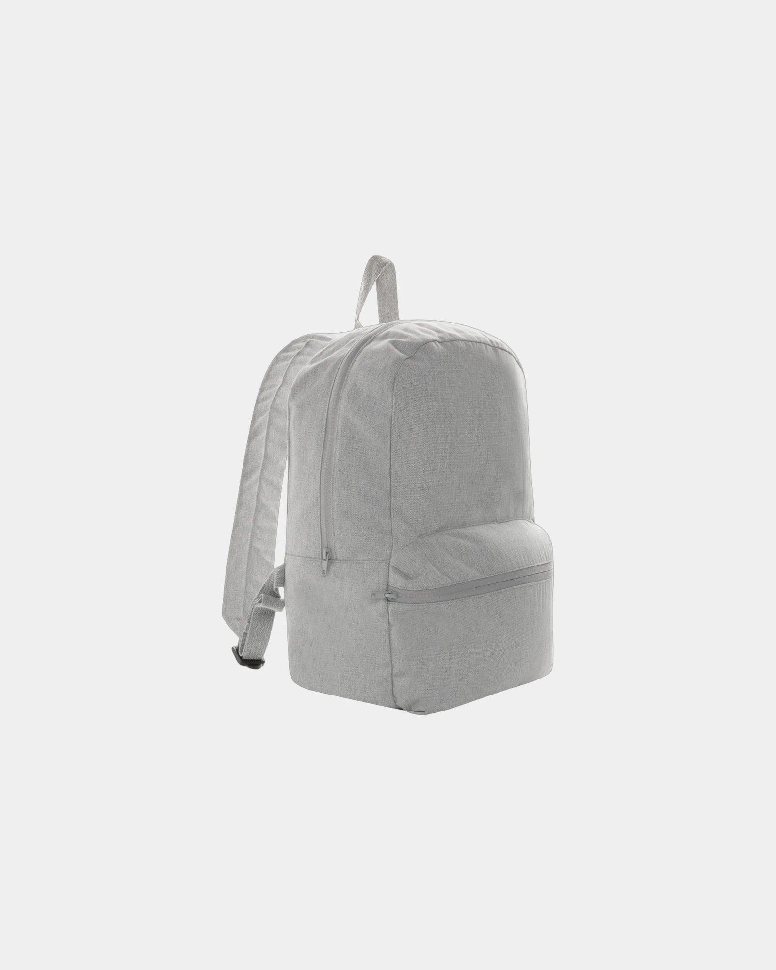 Custom recycled canvas basic backpack - Grey