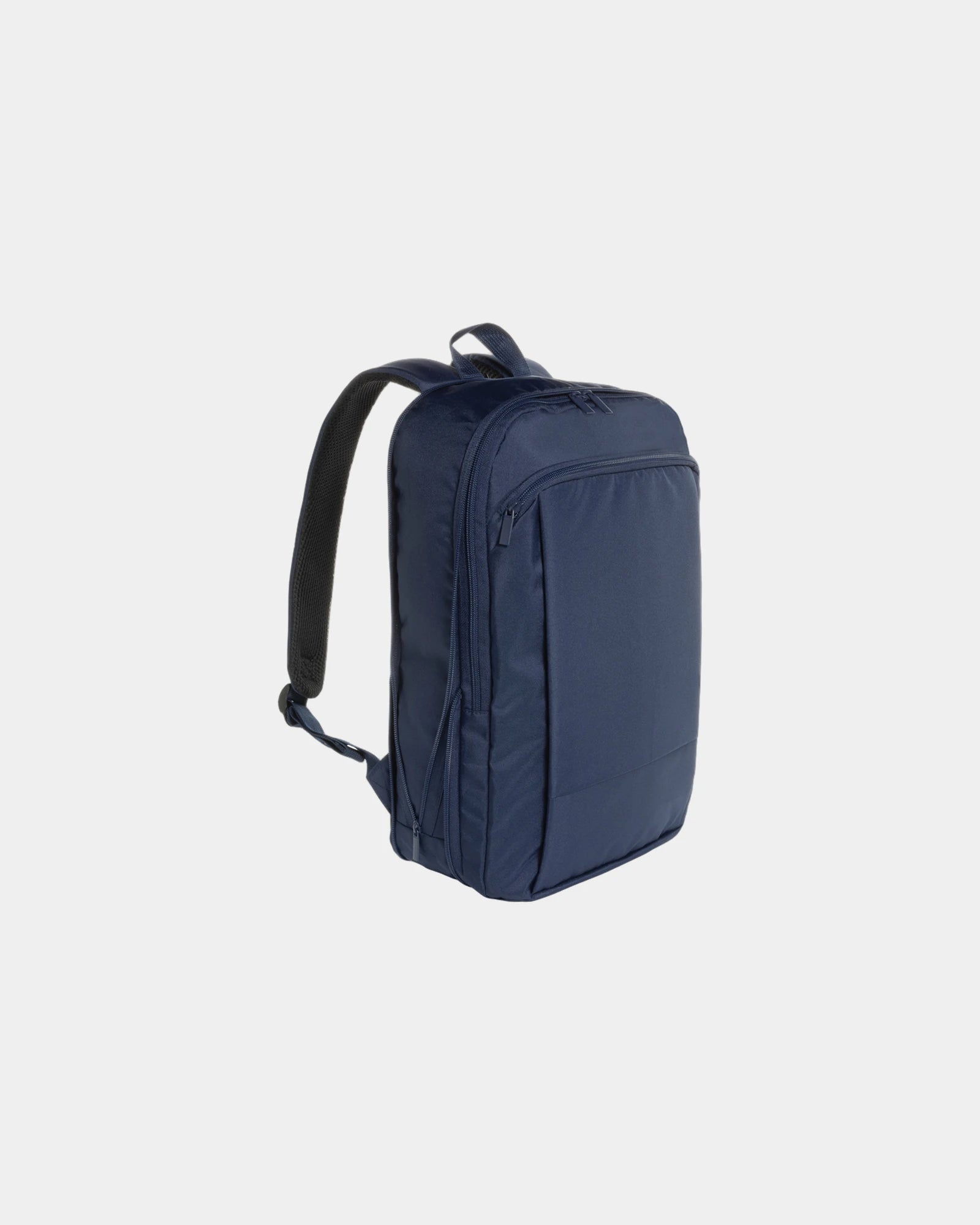 Promotional rPET expandable laptop backpack - Navy