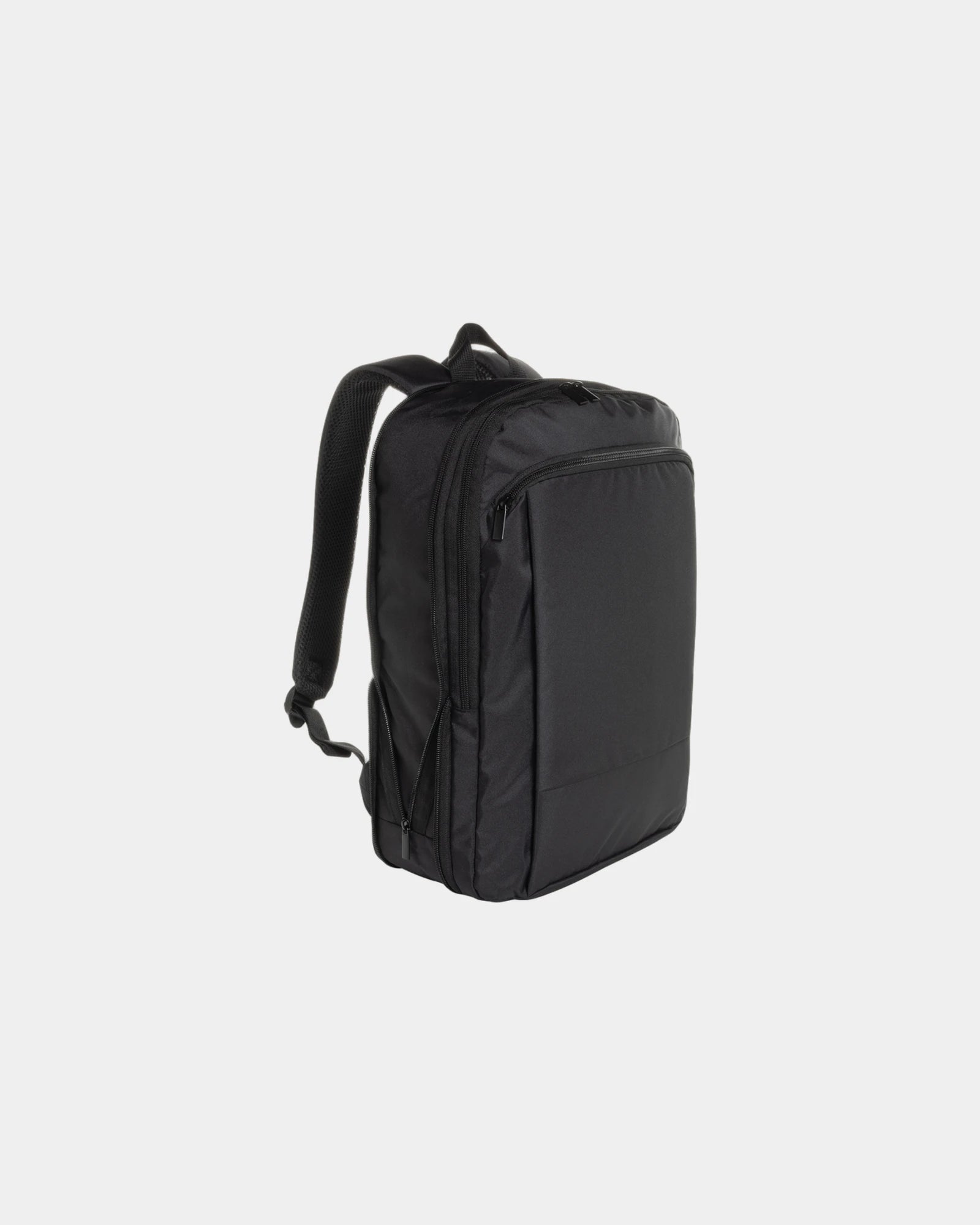 Promotional rPET expandable laptop backpack - Black