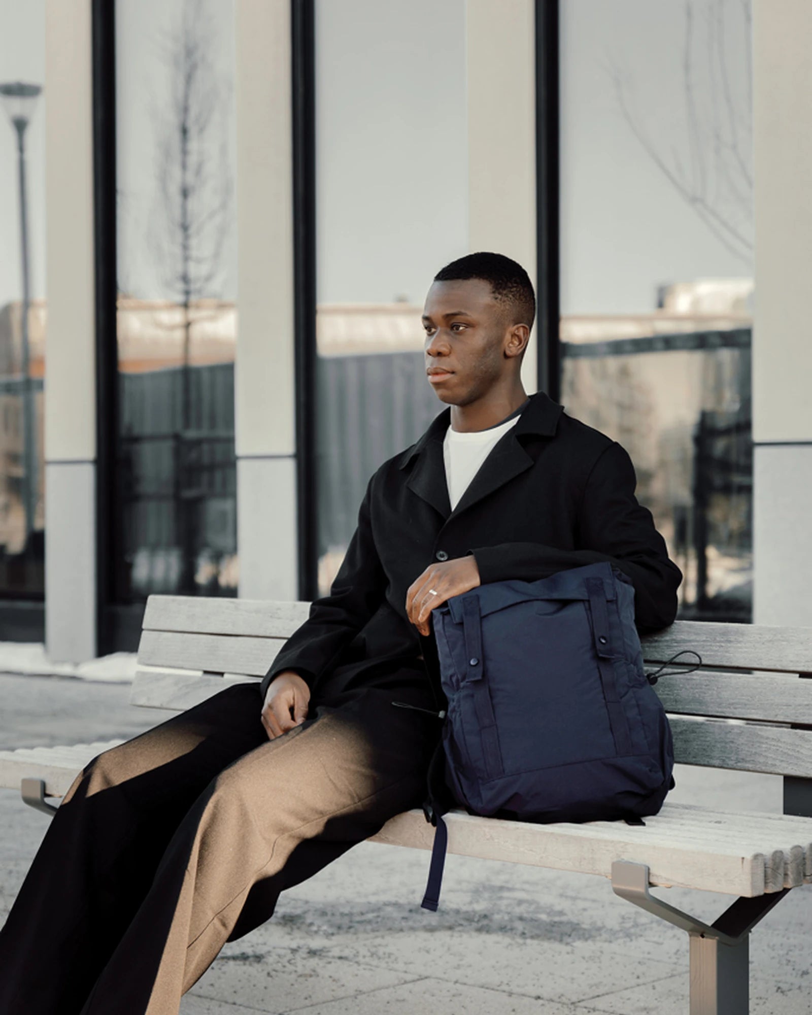 Custom recycled nylon backpack KENTO Urban - 21