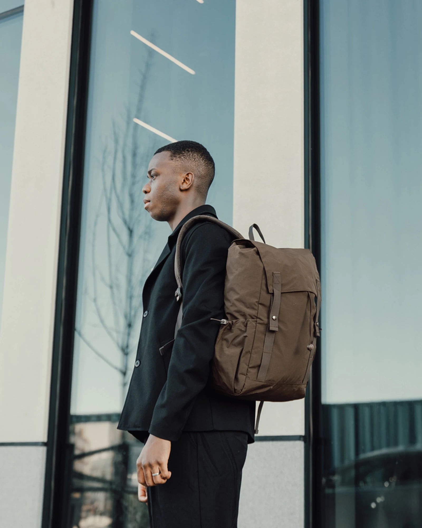 Custom recycled nylon backpack KENTO Urban - 10