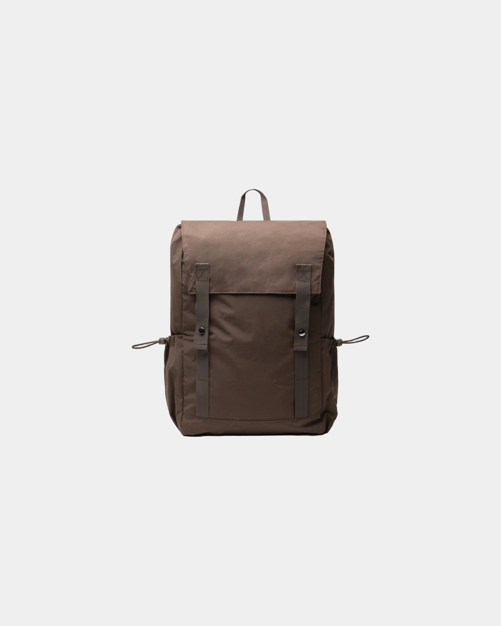 Custom recycled nylon backpack KENTO Urban - Brown