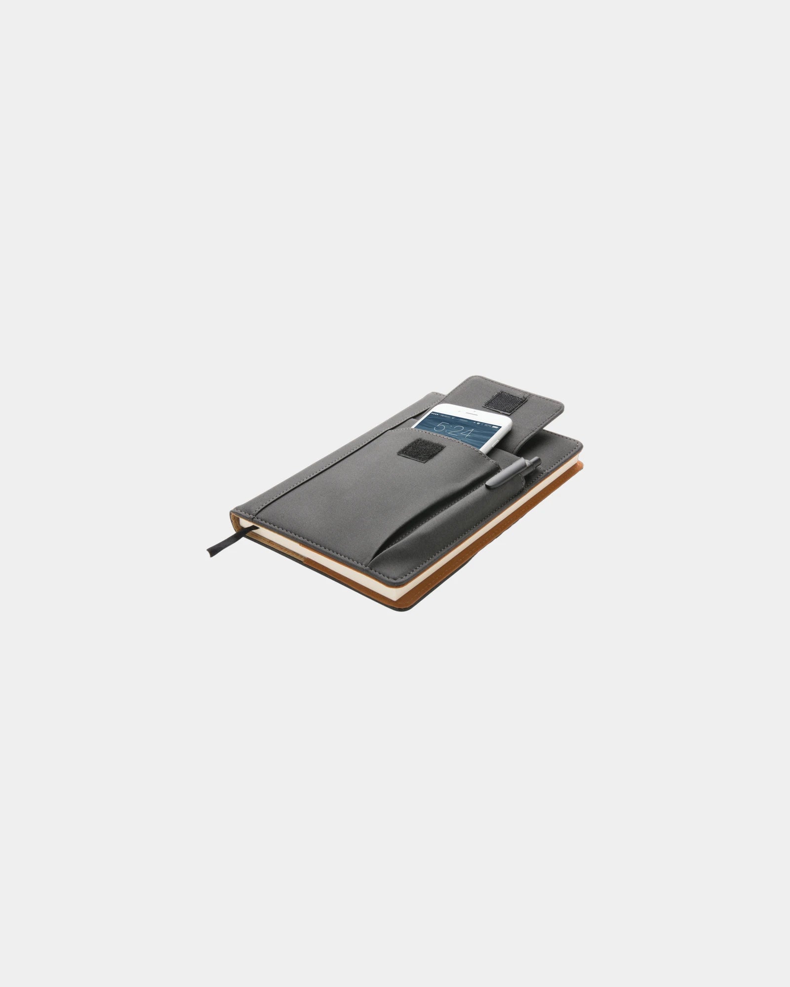 Custom PU notebook with phone pocket - 4