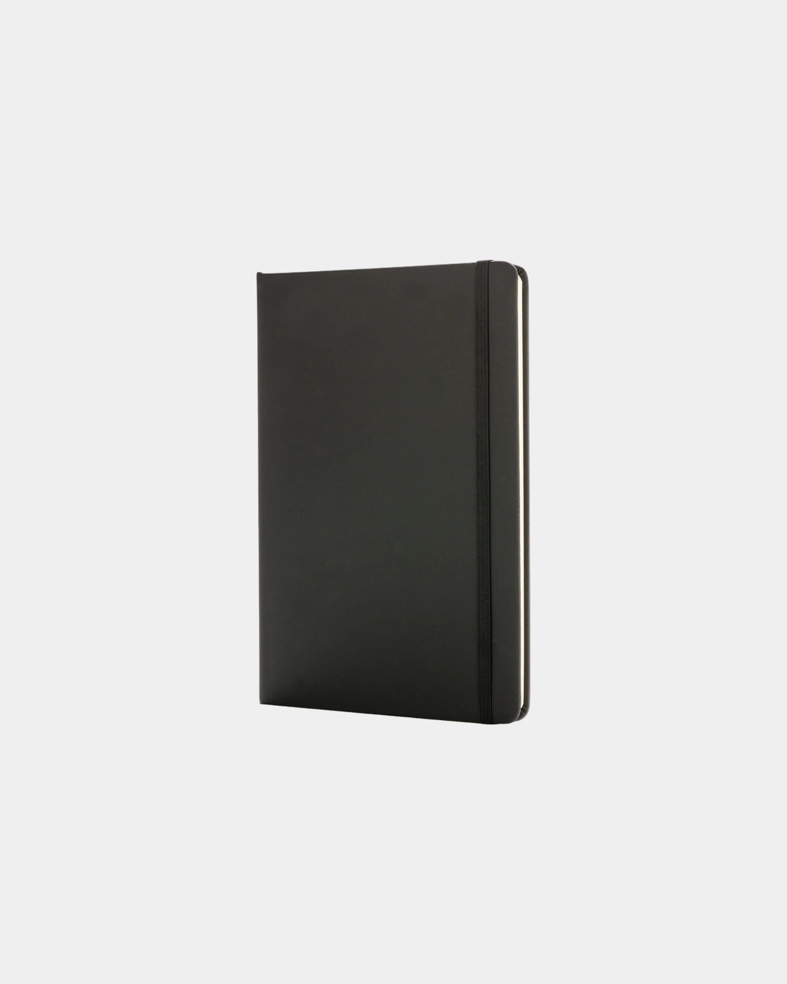 Promotional A5 PU notebook with elastic band - Black