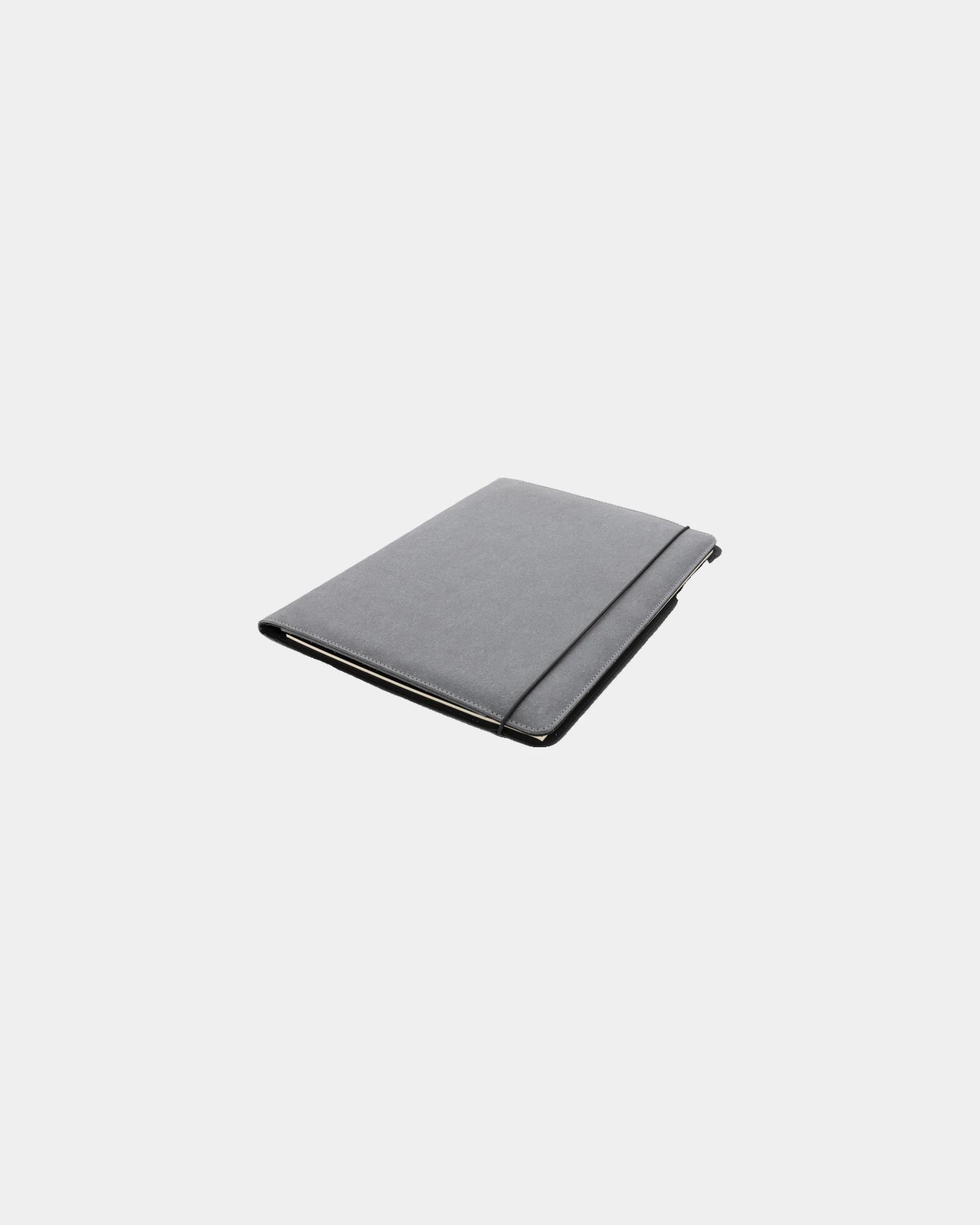 Promotional recycled leather A4 conference folder - Grey