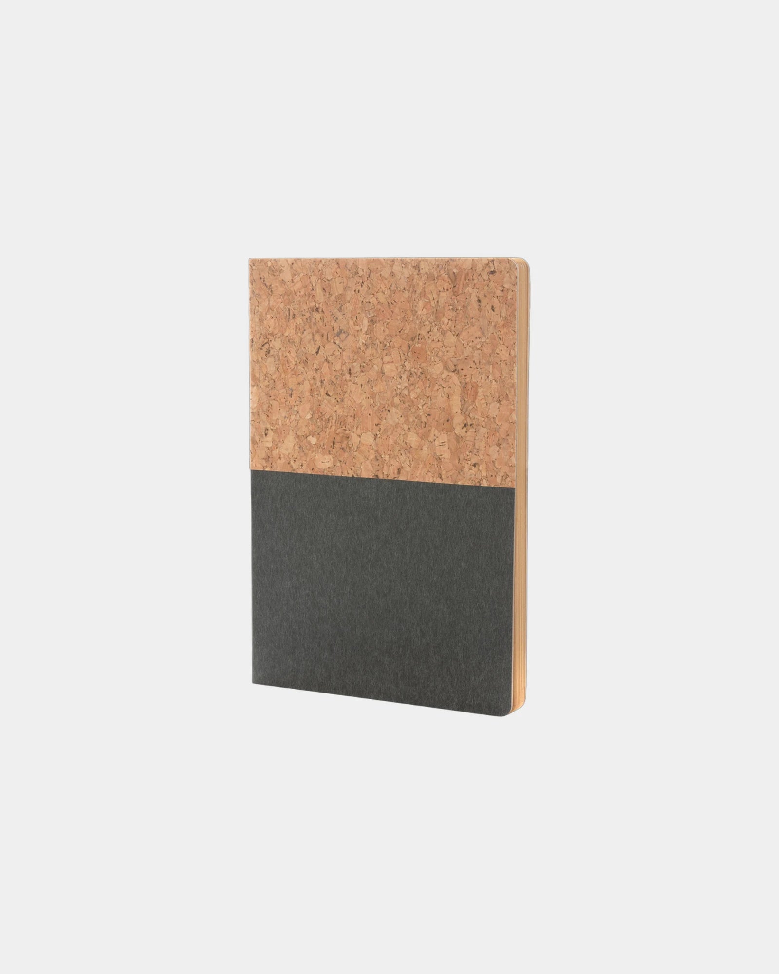 Promotional recycled cork A5 notebook - Black