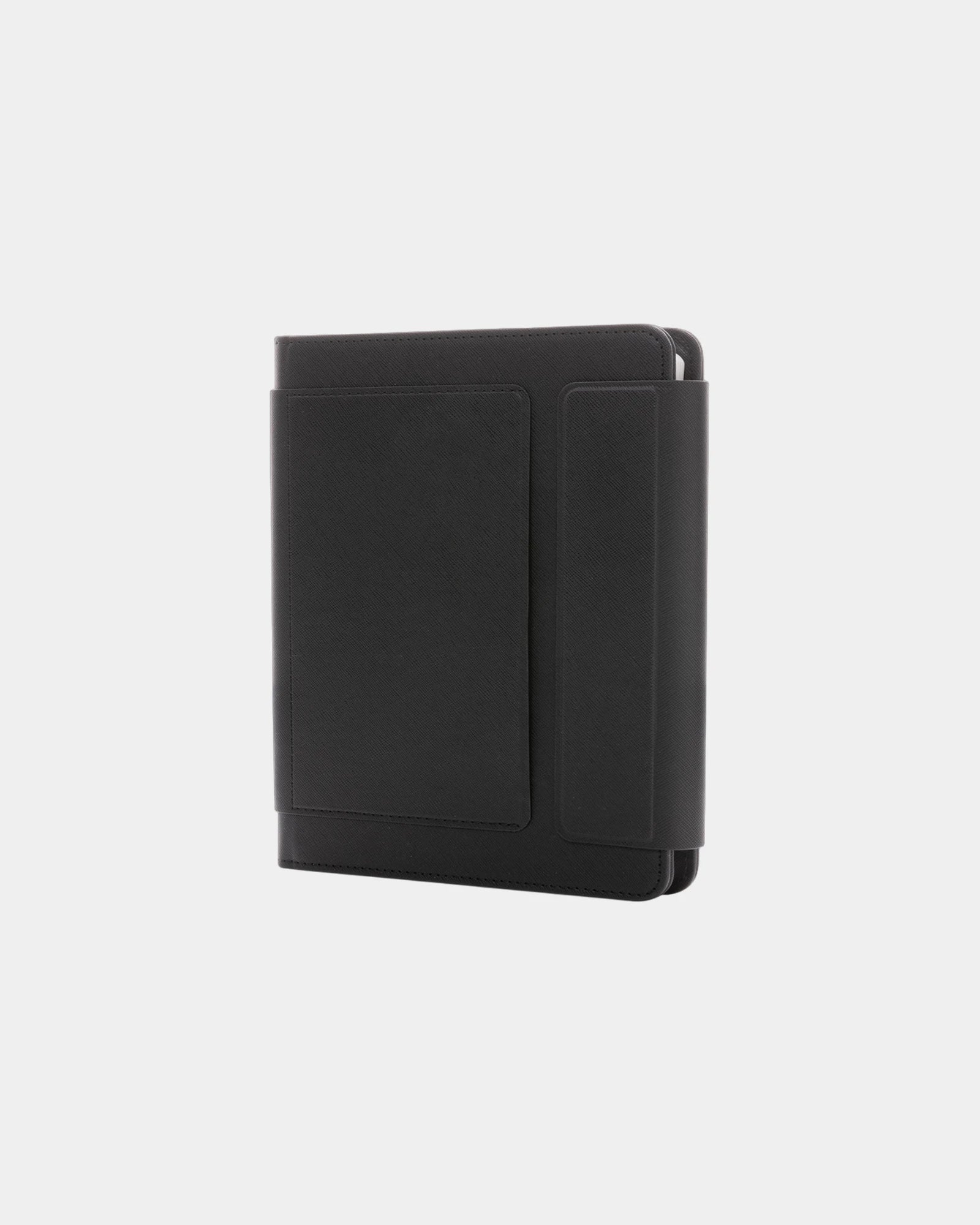 Custom recycled PU A5 conference folder - Black