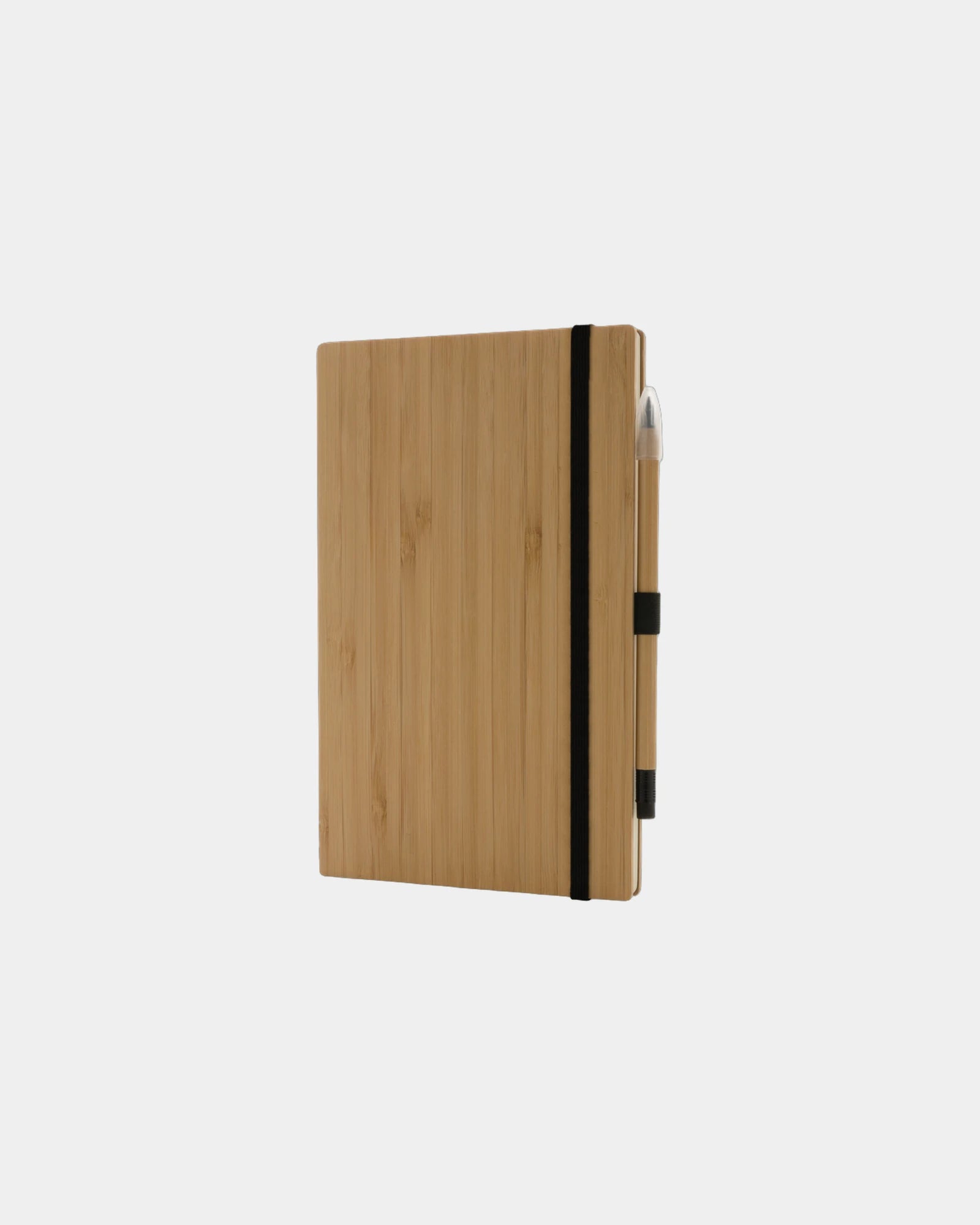Promotional FSC bamboo notebook set with pencil - Brown