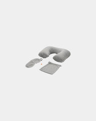 Promotional travel set with inflatable pillow - Grey