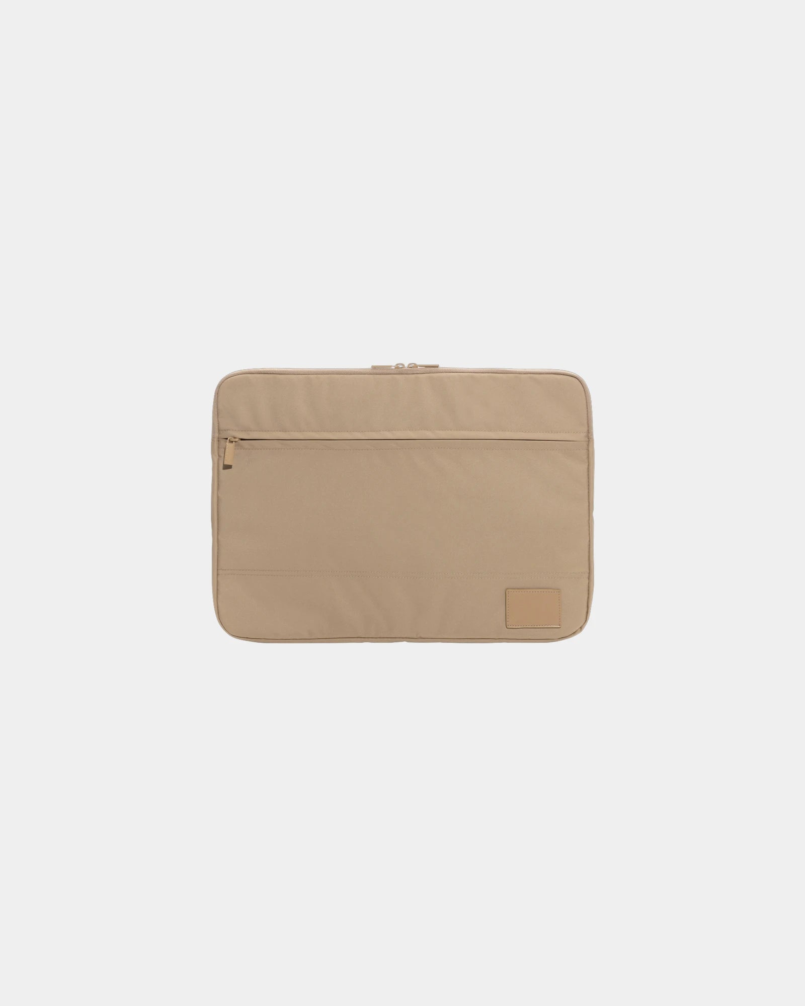 Custom recycled rPET laptop sleeve 15.6" - Beige