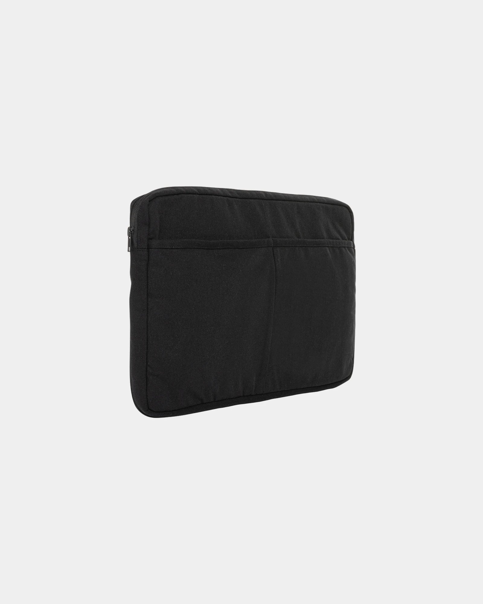 Custom recycled cotton laptop sleeve 15.6" - Black