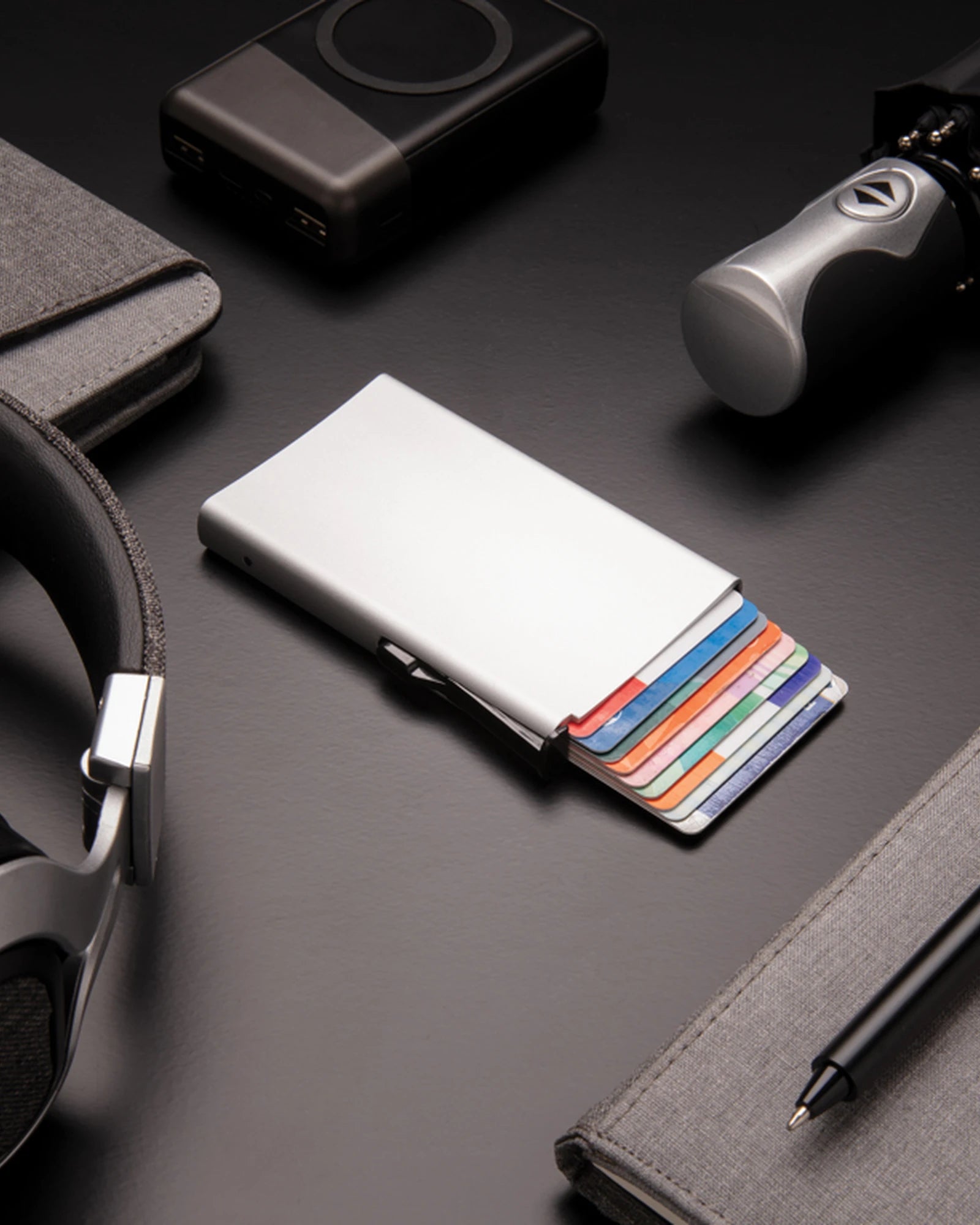 Promotional aluminum anti-RFID card holder - 12
